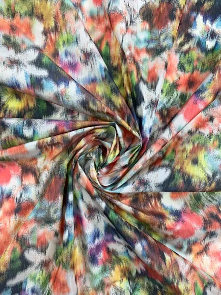Polyester gekleurde print - The Fashion Basement