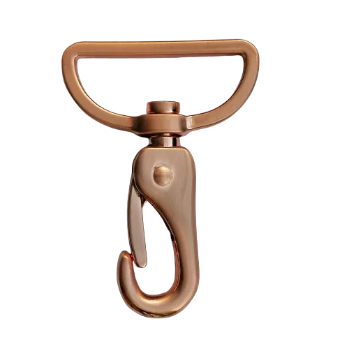 Musketonhaak - rosé goud / koper - 40 mm