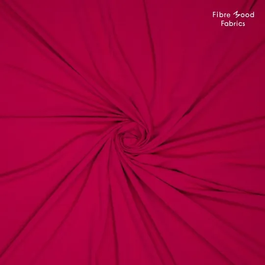 Seersucker viscose roos - Fibre Mood
