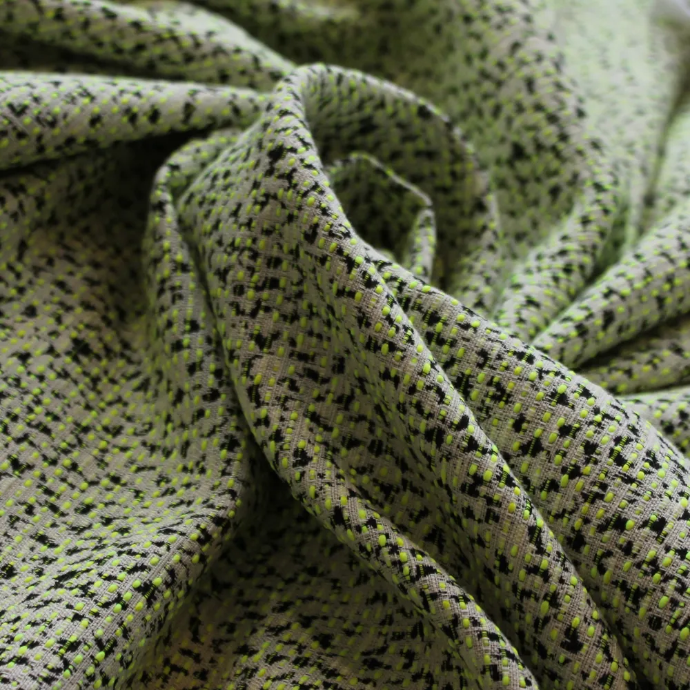Chanelstof double face groen - Lorré