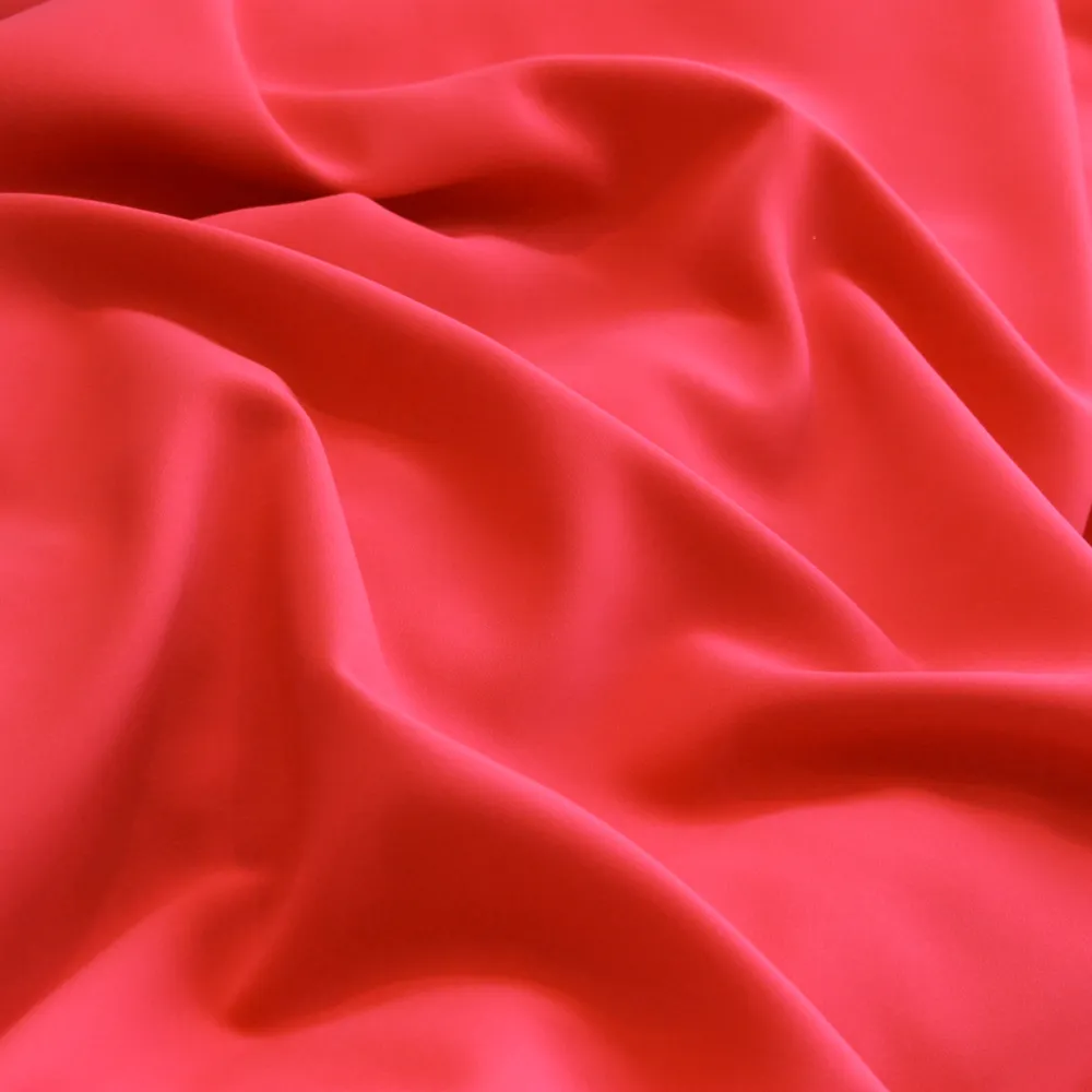 Stretch crêpe aardbei rood - Lorré