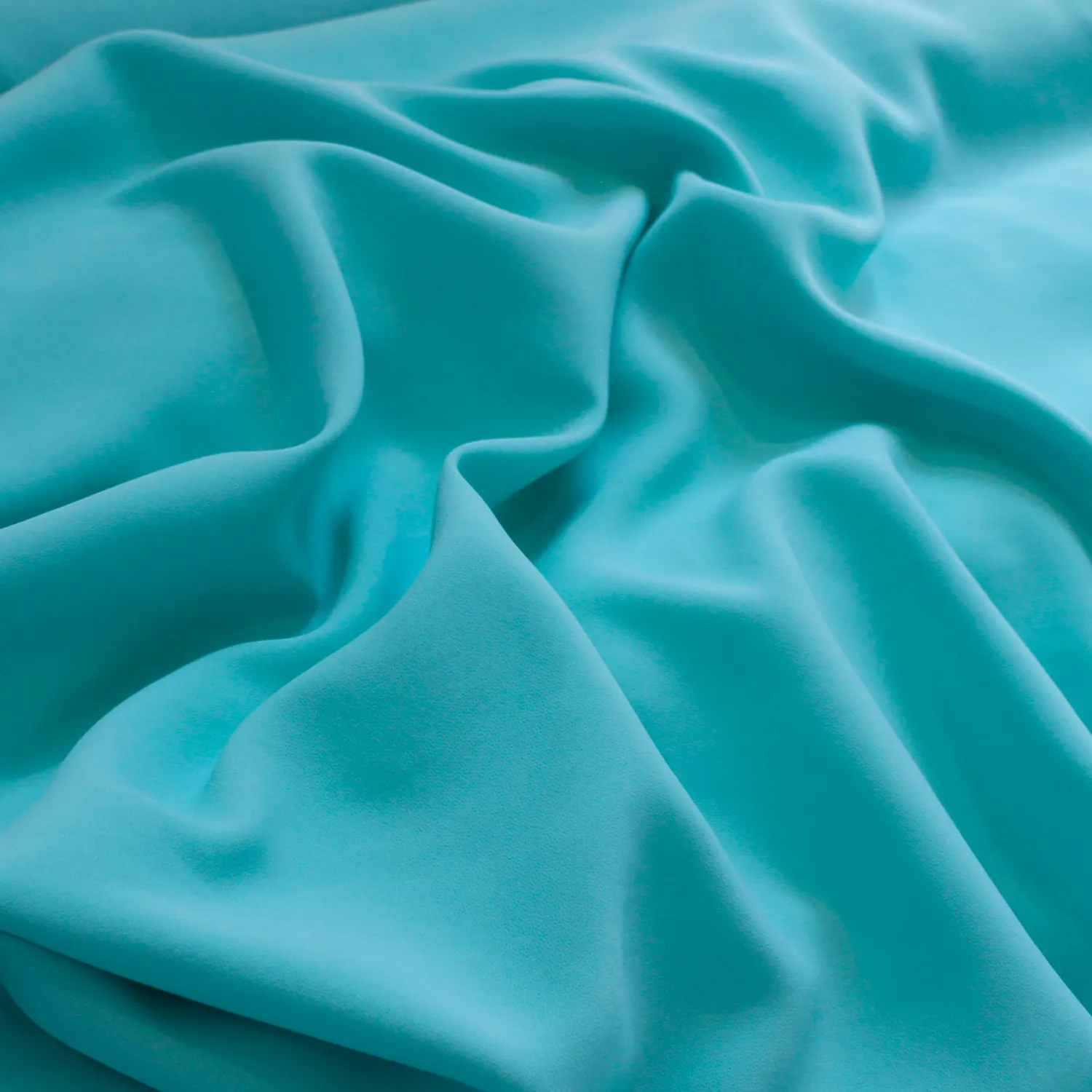 Stretch crêpe turquoise - Lorré