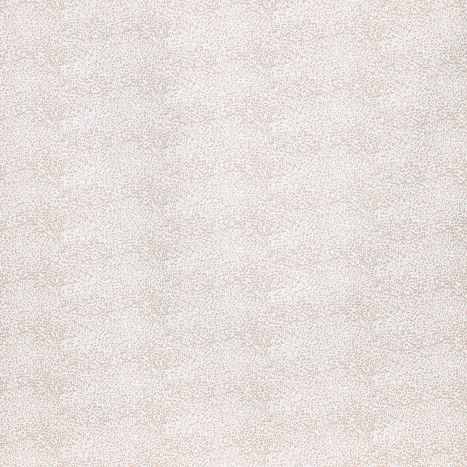 Stretch viscose wit met klein bruin luipaardpatroon