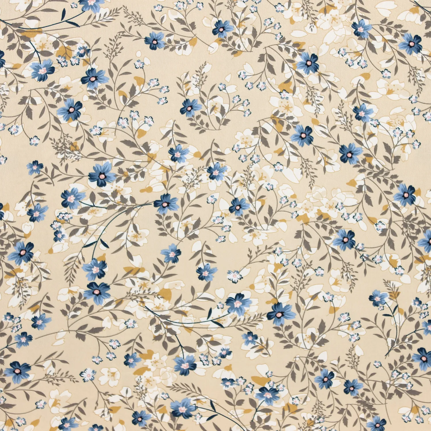 Viscose twill 'oxford autumn flower' - Katia Fabrics