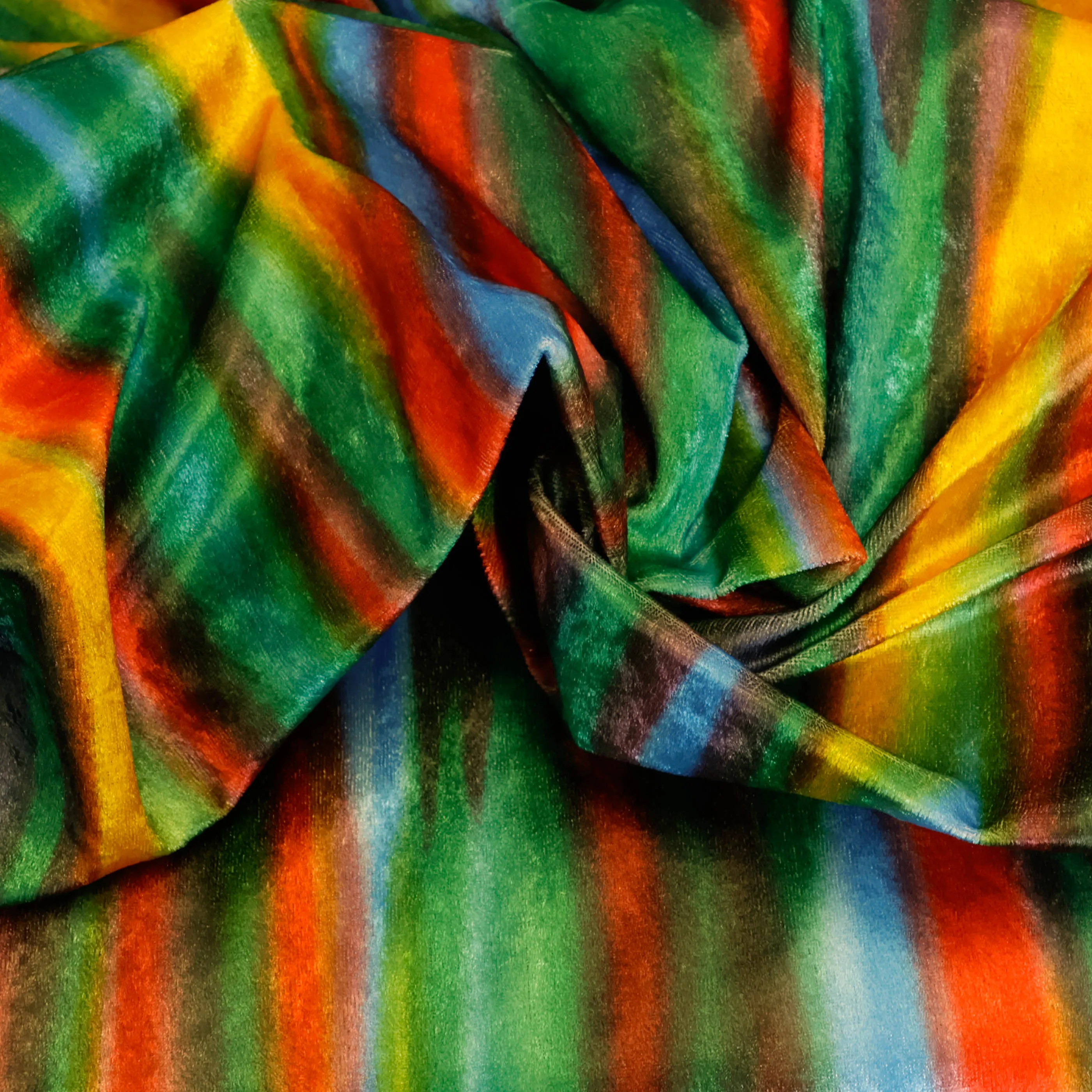 Polyester zacht multicolor zebra patroon