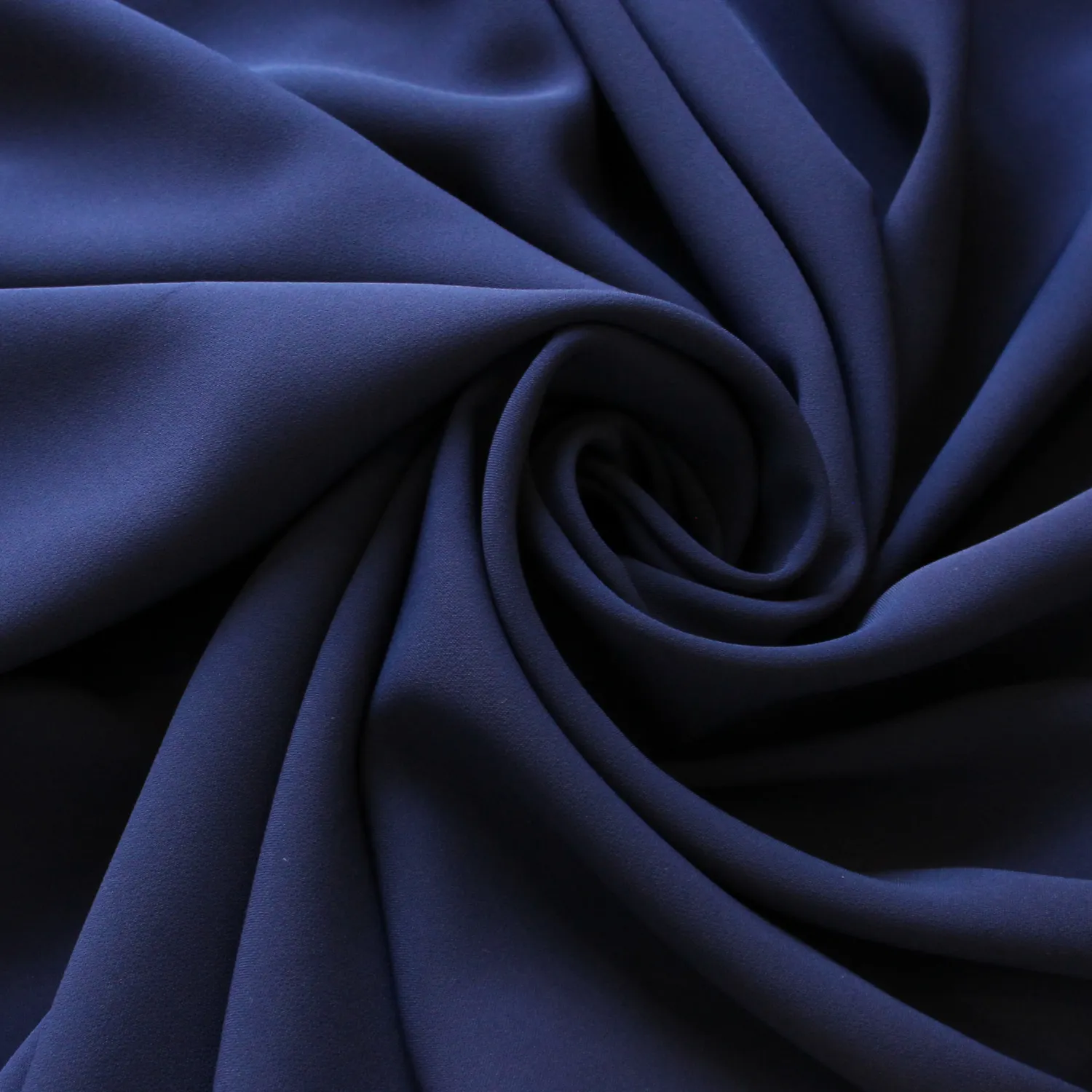 Stretch crêpe donkerblauw/marineblauw - Lorré