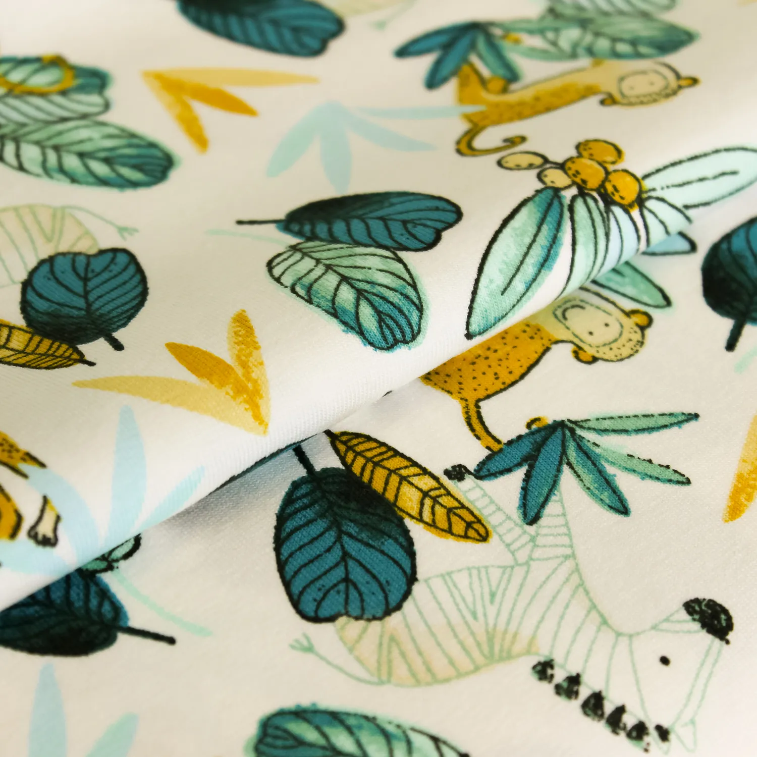 Tricot wit met dieren