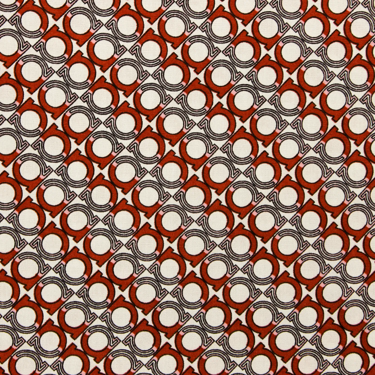Viscose rood met print