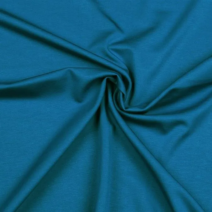 Viscose stretch effen blauw - Burda
