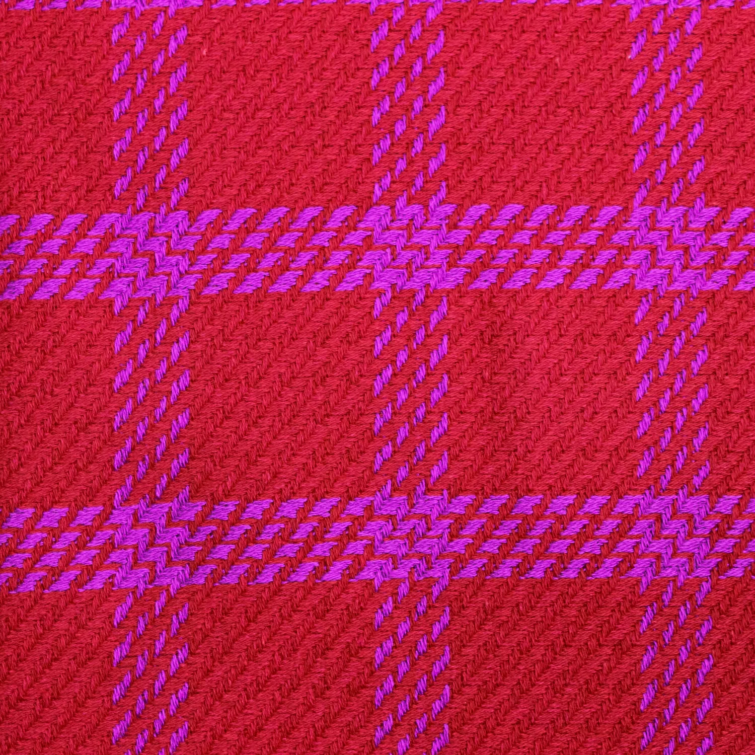 Jacquard rood met paarse ruiten - Burda