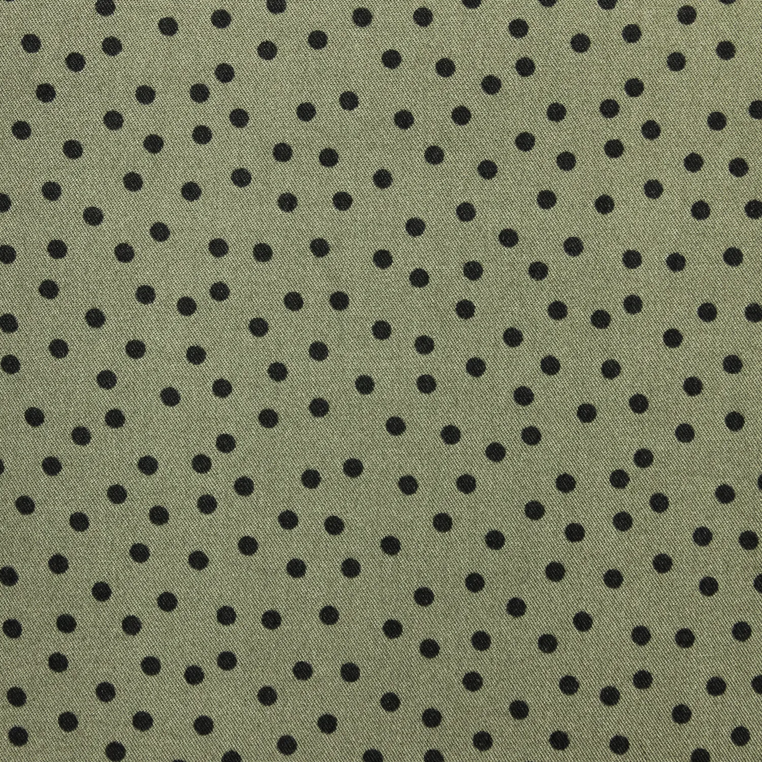 Viscose groen met bolletjes