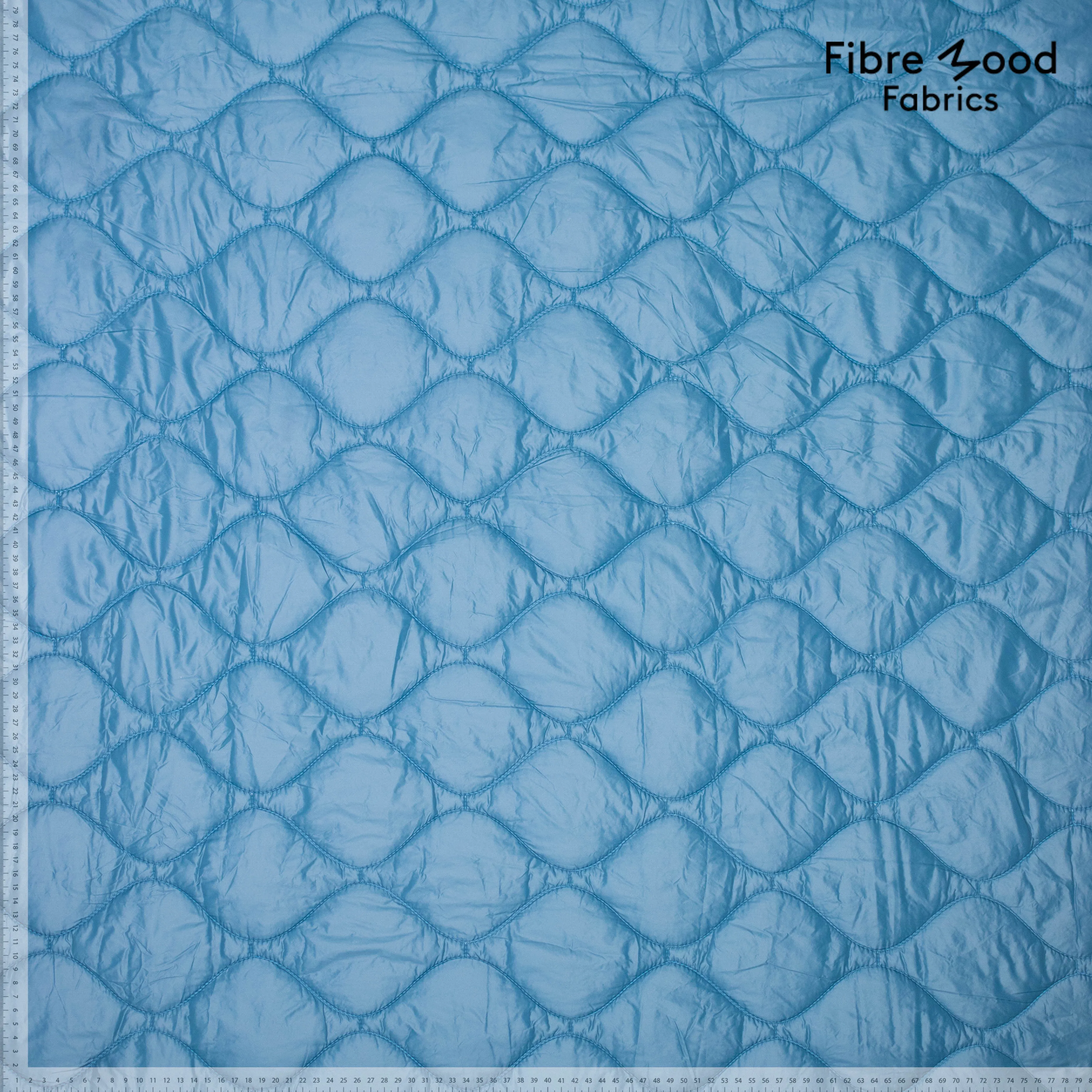 Gewatteerde stof lichtblauw - Fibre Mood