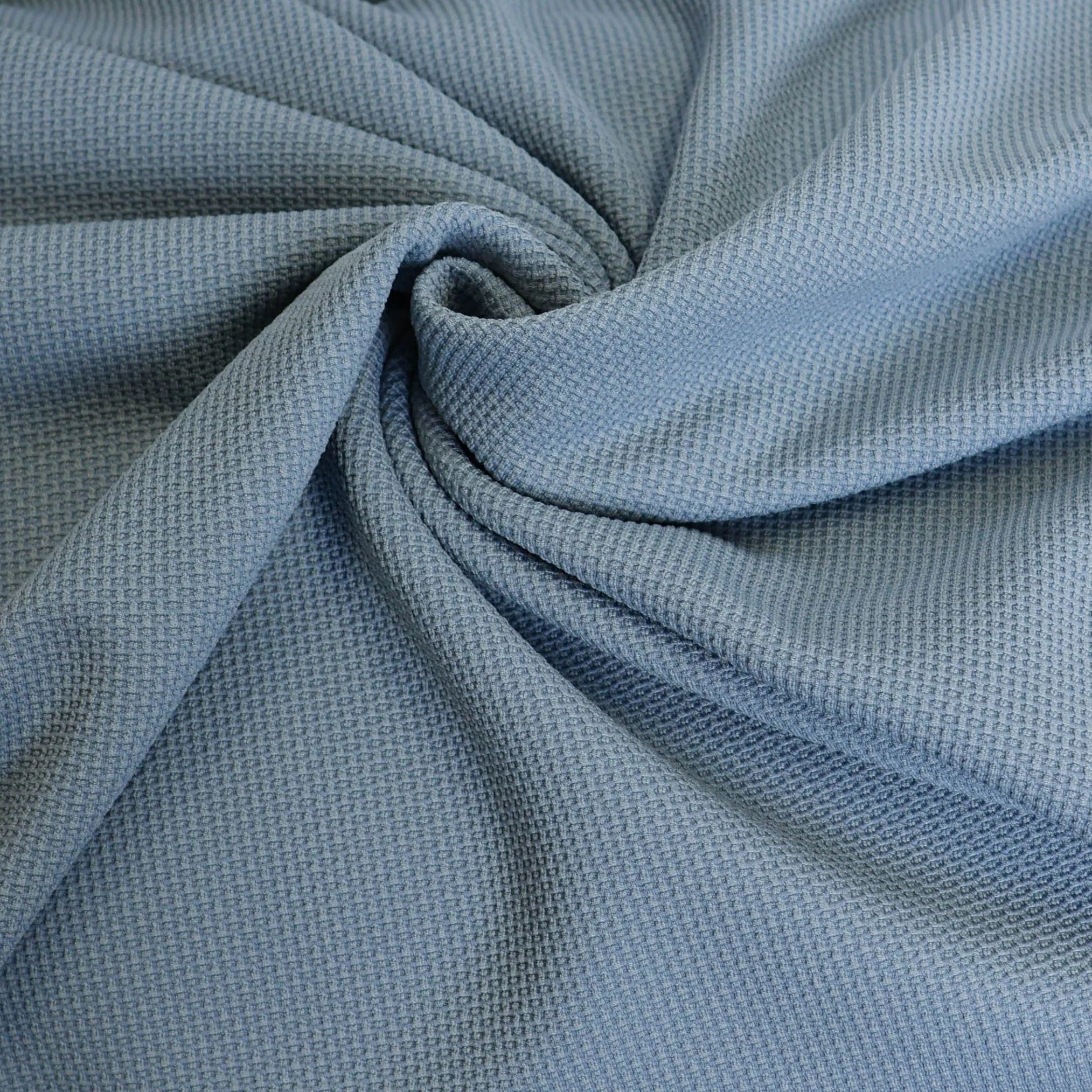 Stretch structuur tricot lichtblauw
