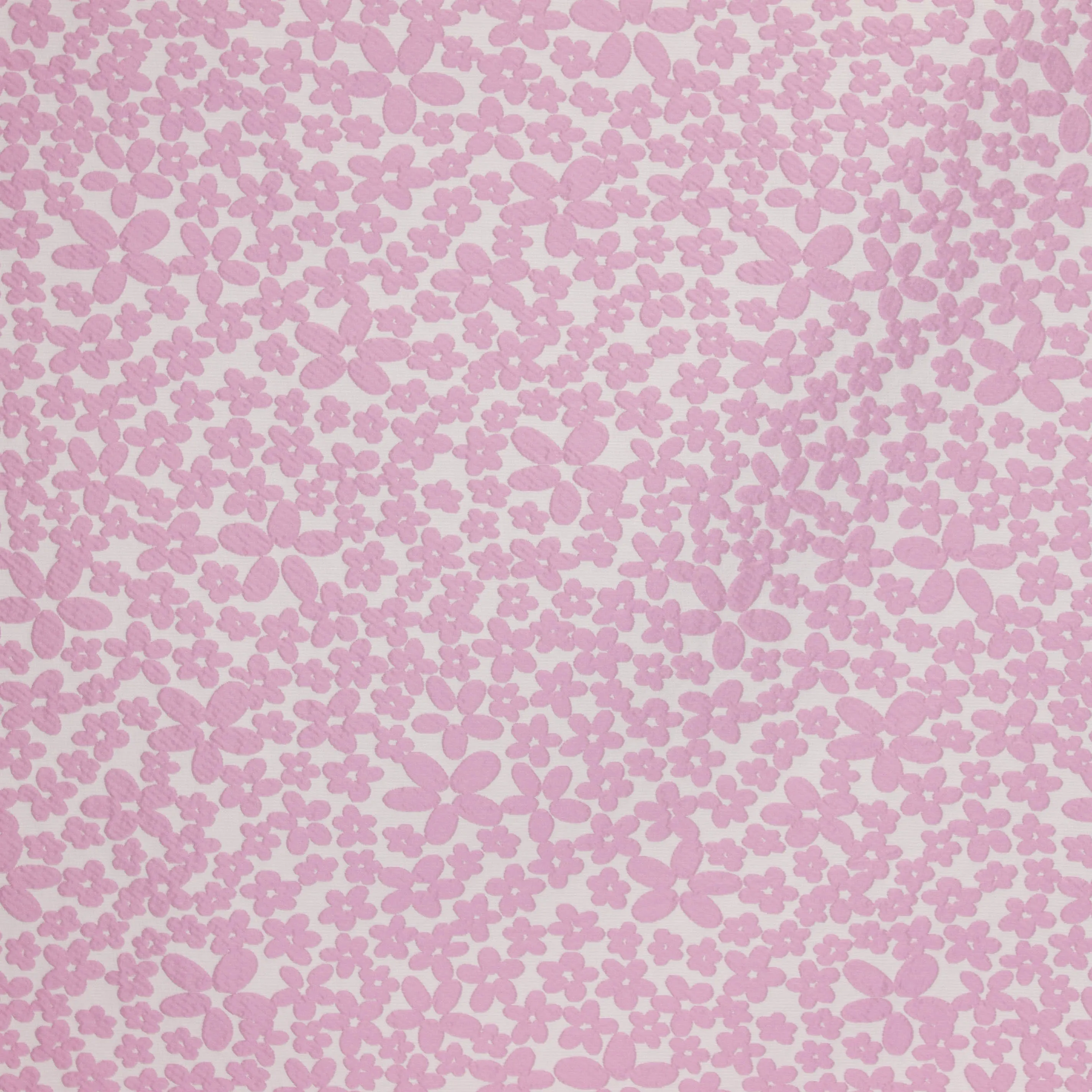 Jacquard met roze bloemen - Lorré