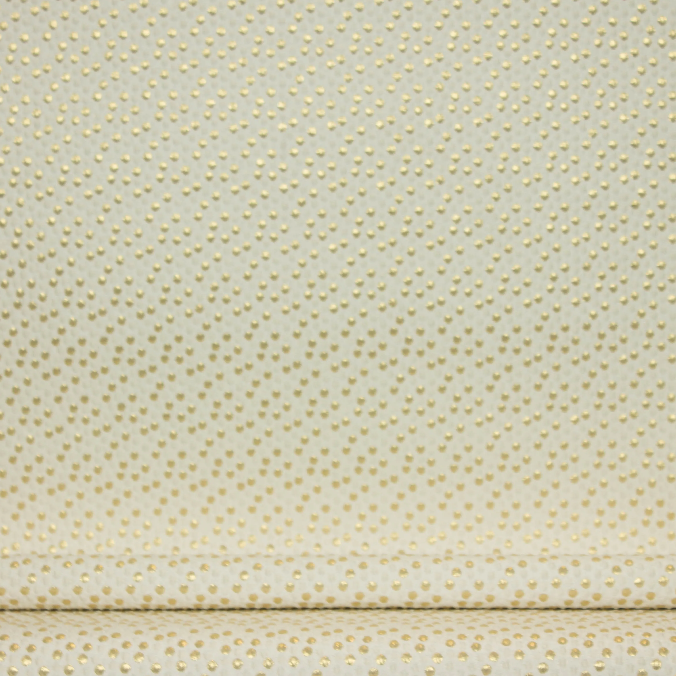 Jacquard ivoor wit met gouden bolletjes - Lorré