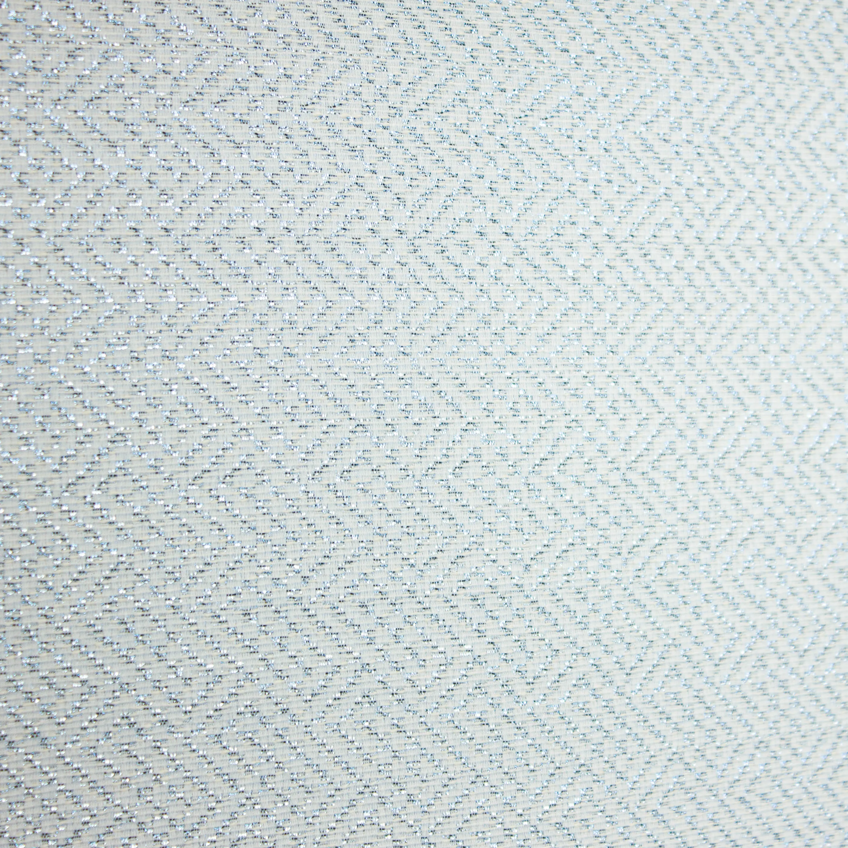 Jacquard licht blauw met blauw glinsterend patroon - Lorré