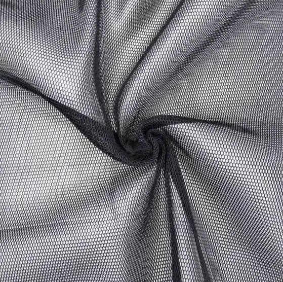 Mesh netstof zwart - Katia Fabrics