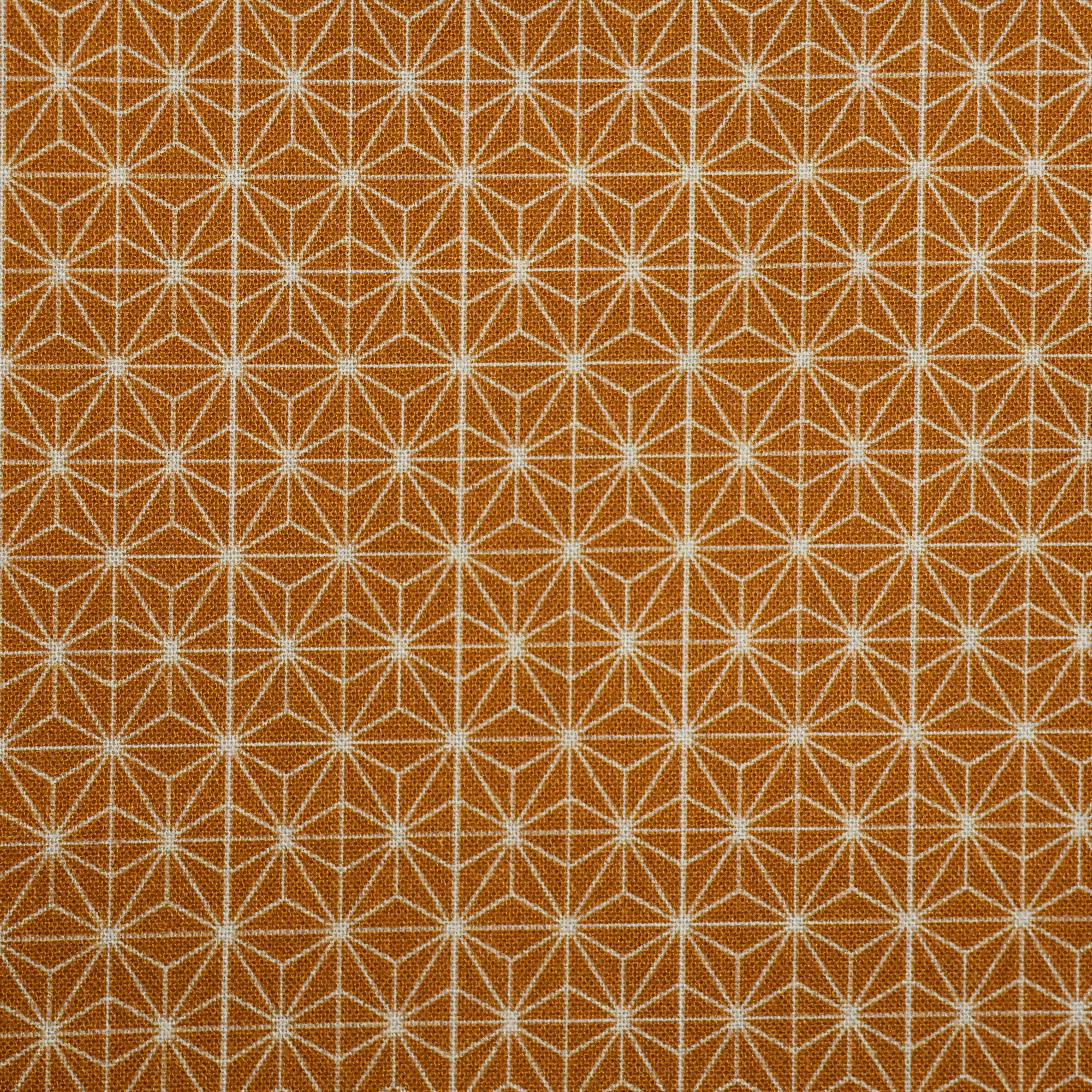 Baumwolle gold mit abstraktem Motiv