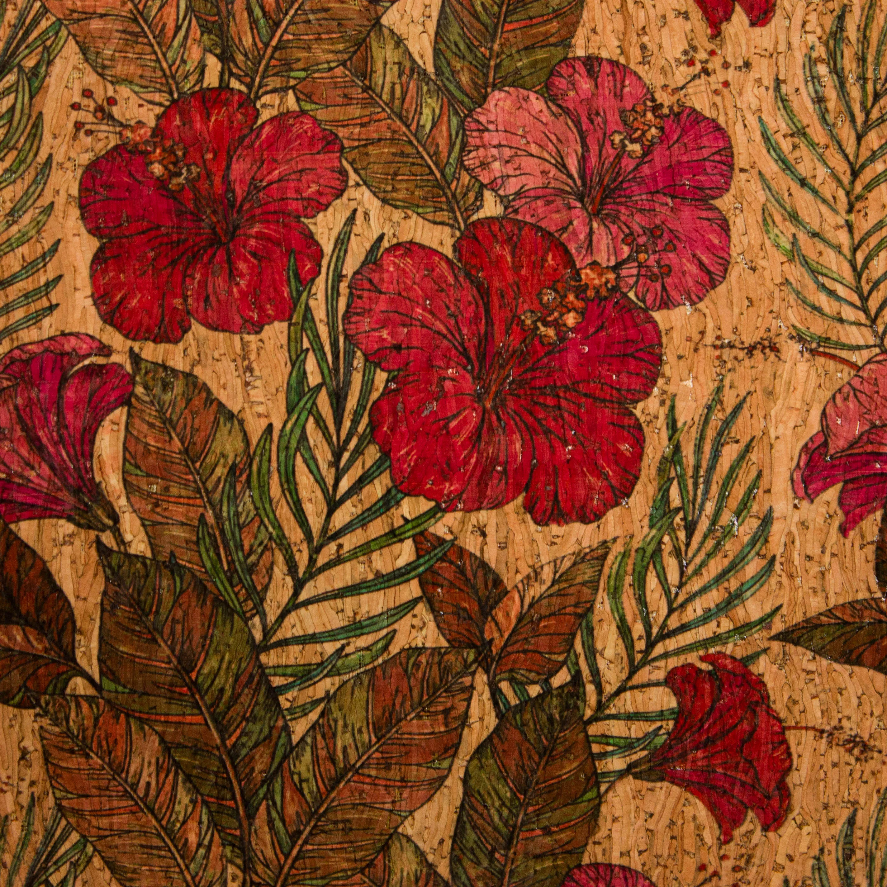 Kurk met rode bloemen - Katia Fabrics