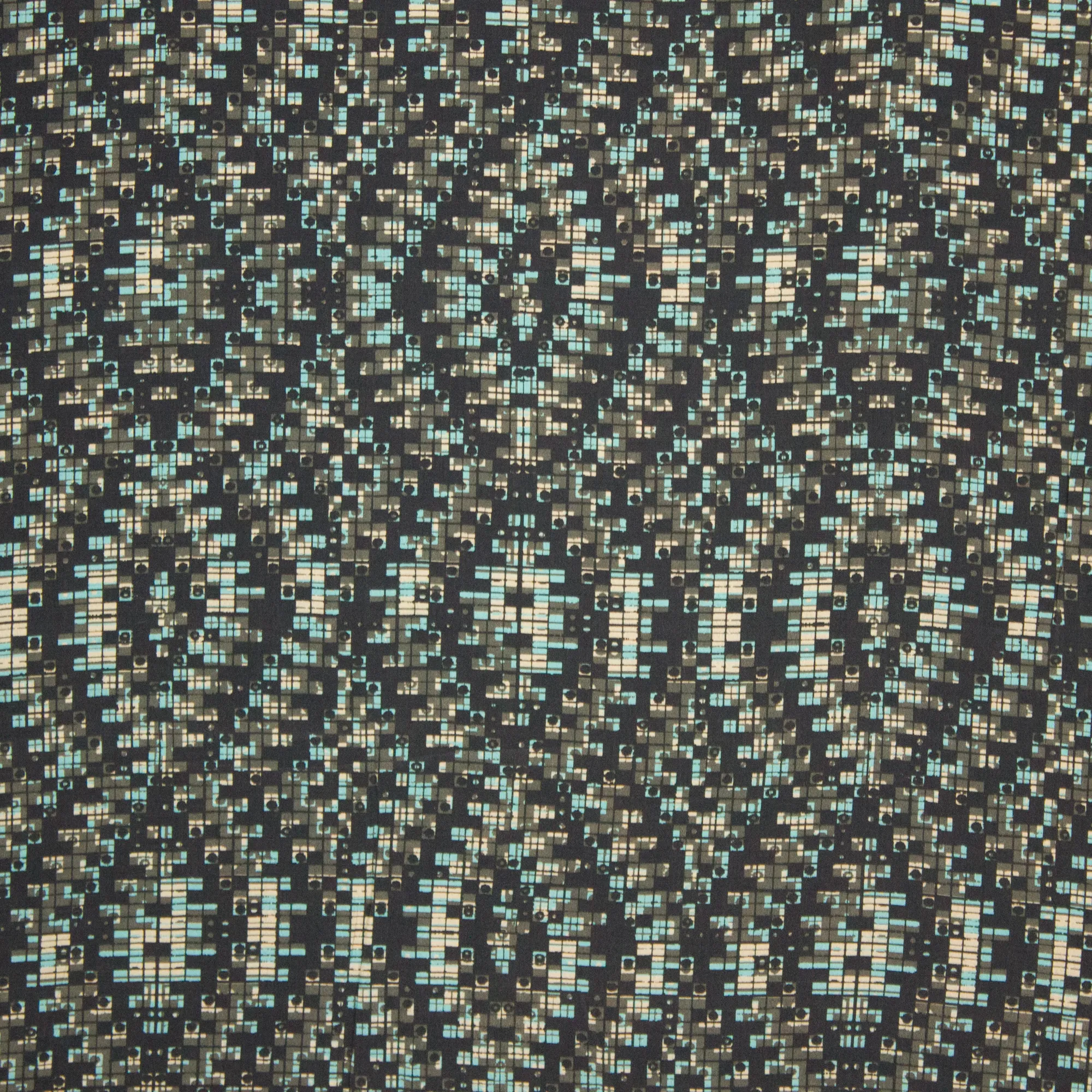 viscose met ruitvormig motief