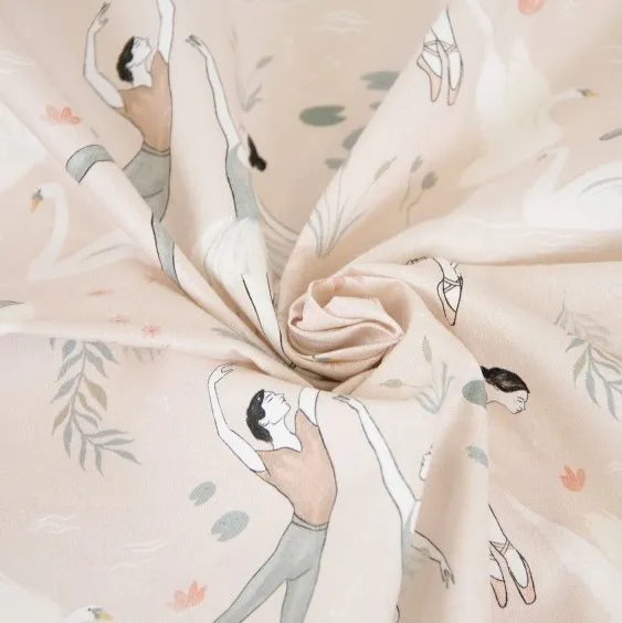 Katoen ecru zwanenmeer ballet - Katia Fabrics