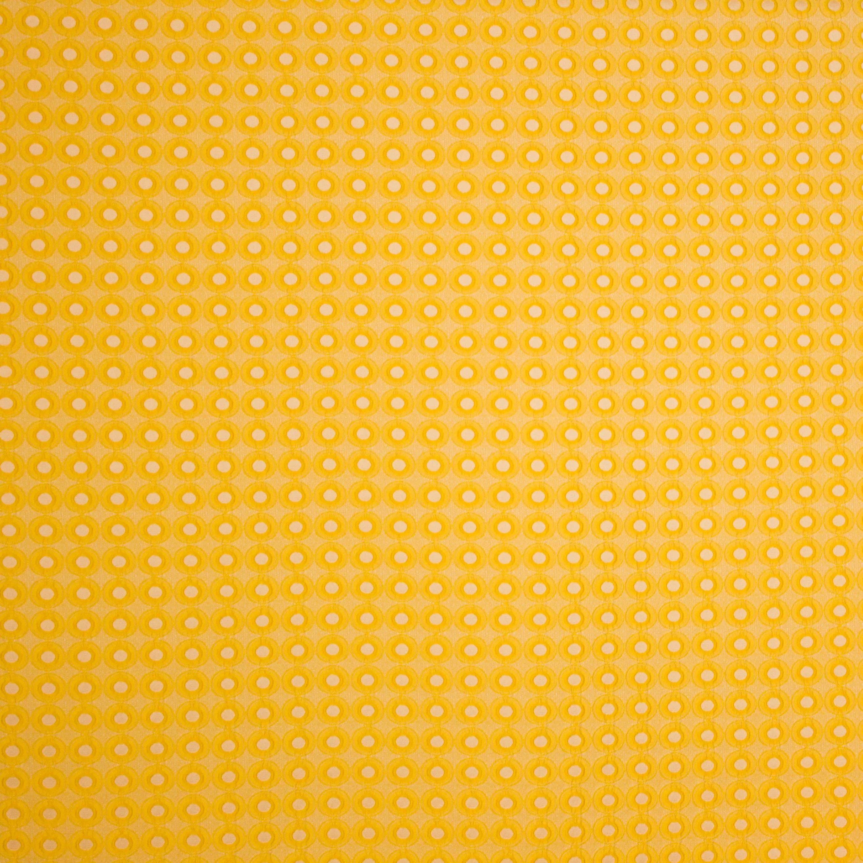 Jacquard geel cirkel motief