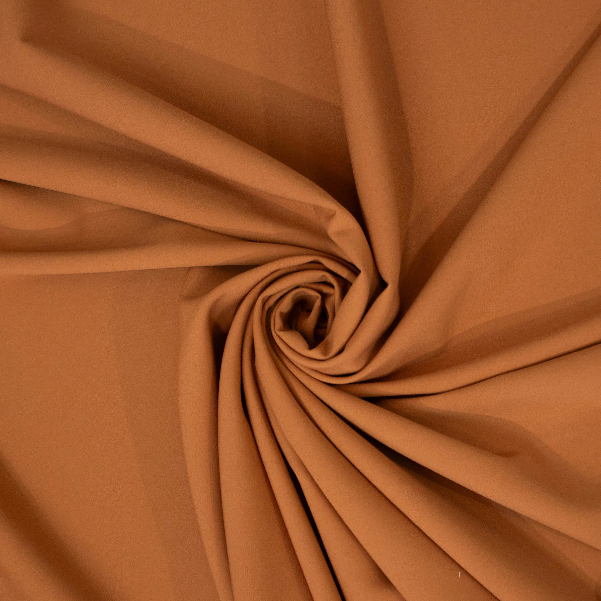 Crêpe stretch warm oranje beige - Lorré