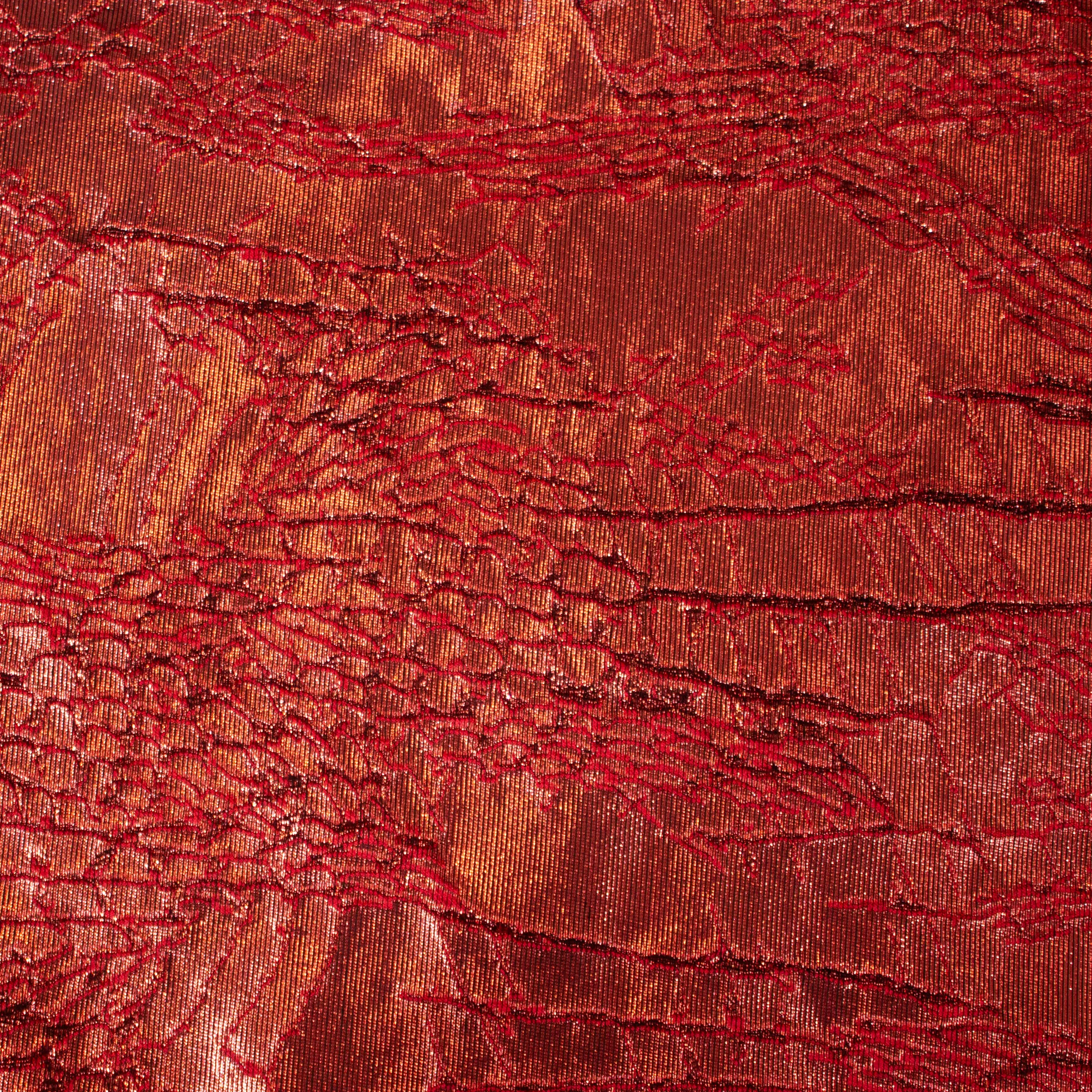 Zijde jacquard rood - Lorré