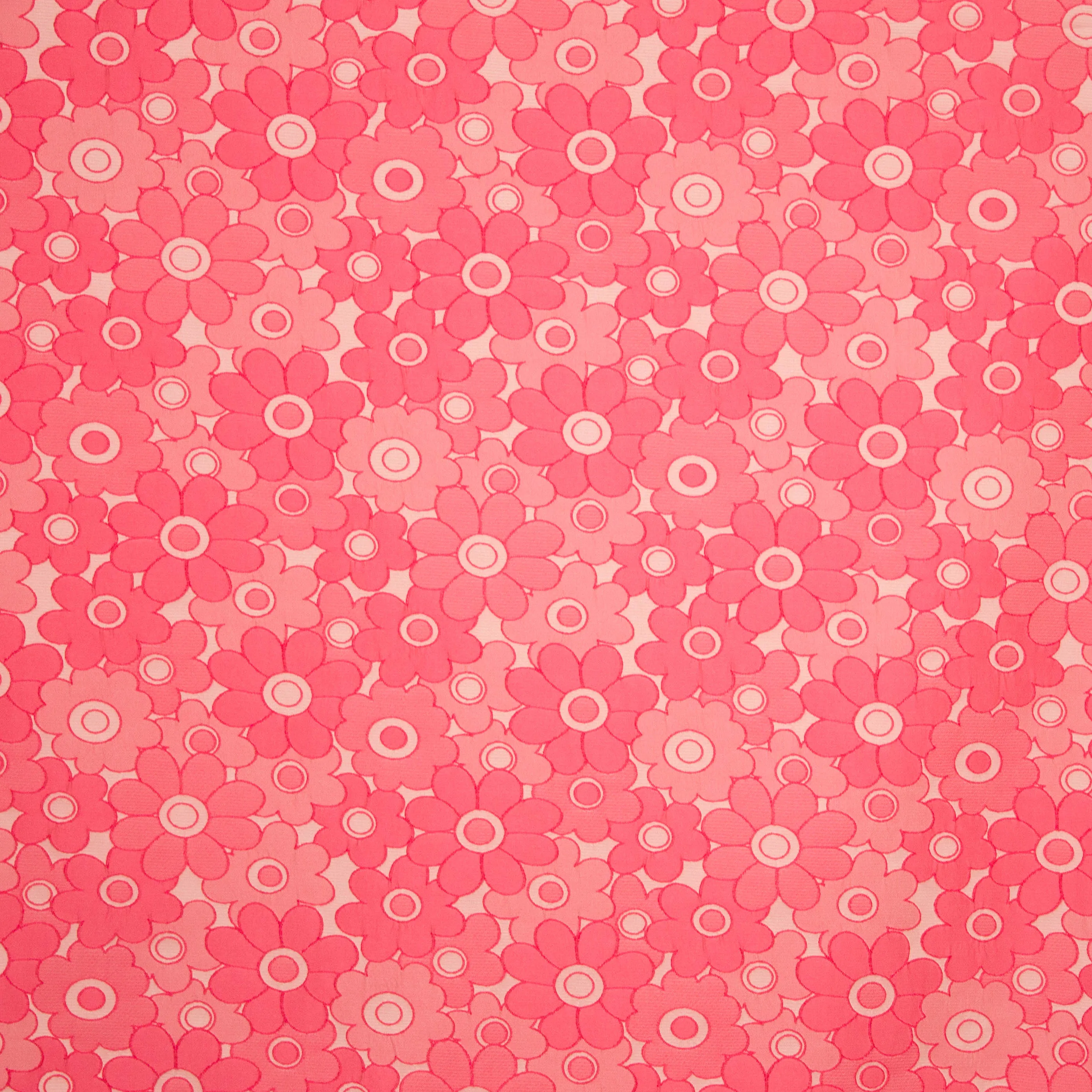 Jacquard roze bloemen motief