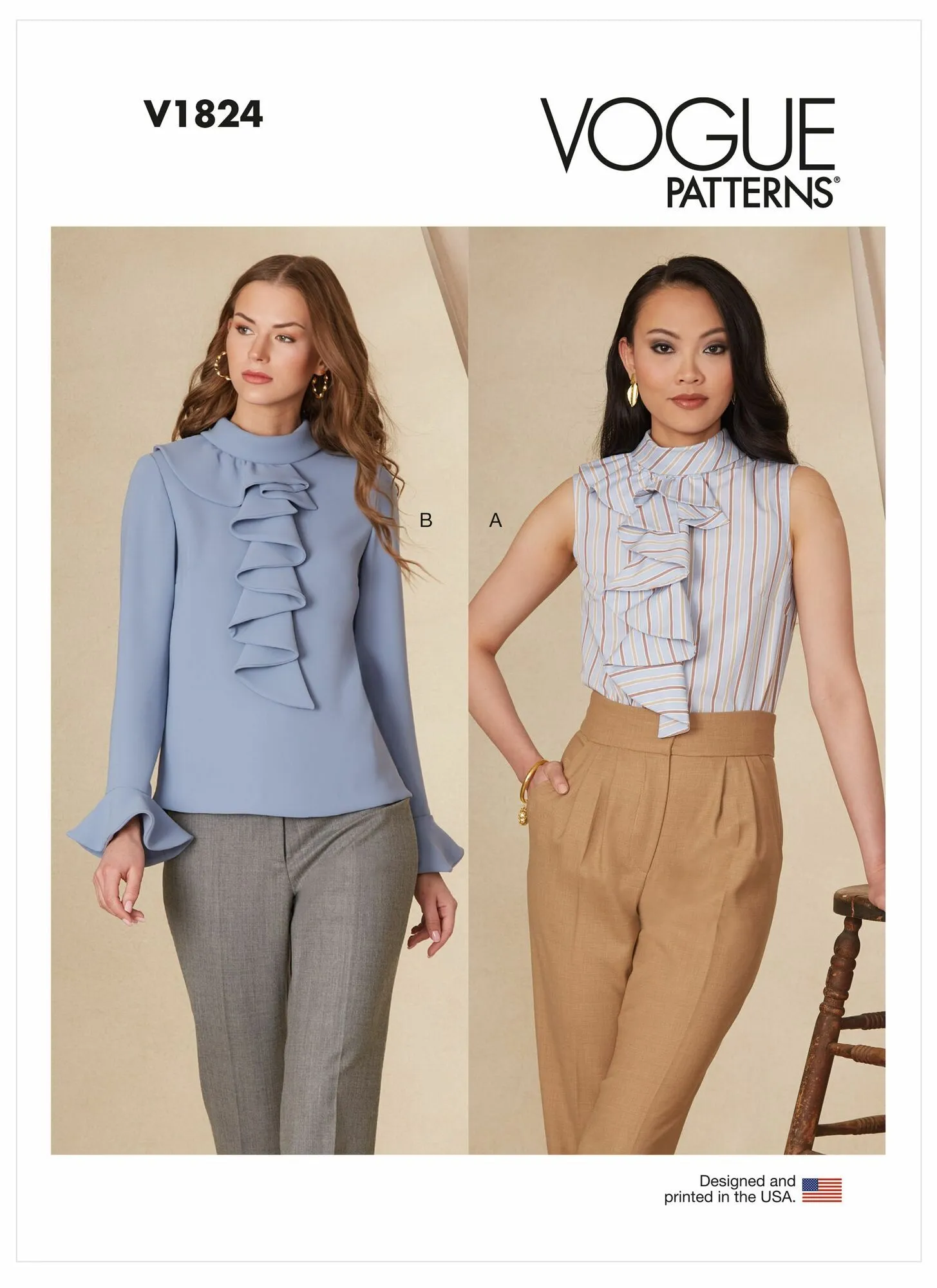 Patroon bloes - Vogue 1824 B5 (kleine matenreeks) - Vogue Patterns®