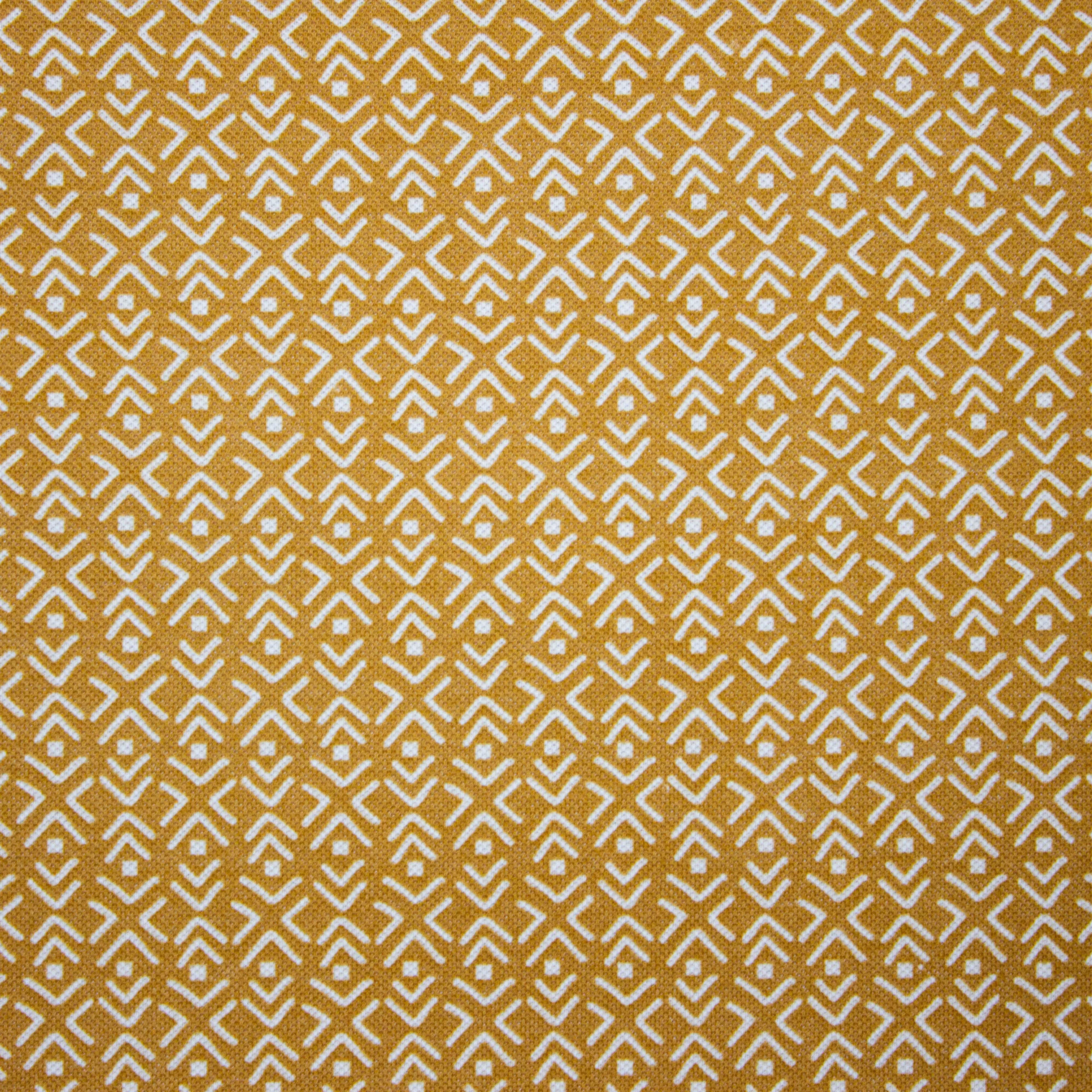 Polo tricot oker met abstract motief - Katia Fabrics
