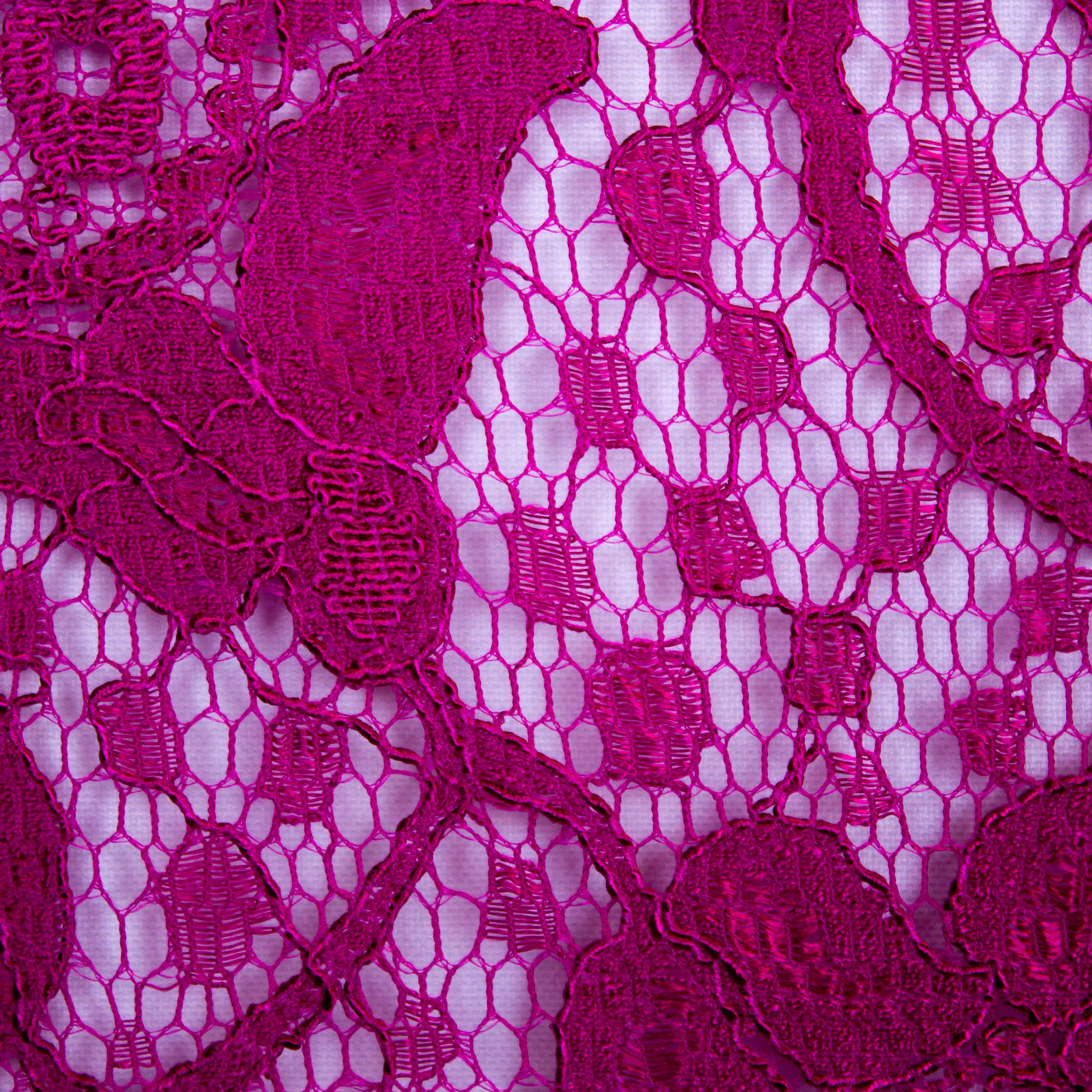 Kant roze bloemen - A La Ville