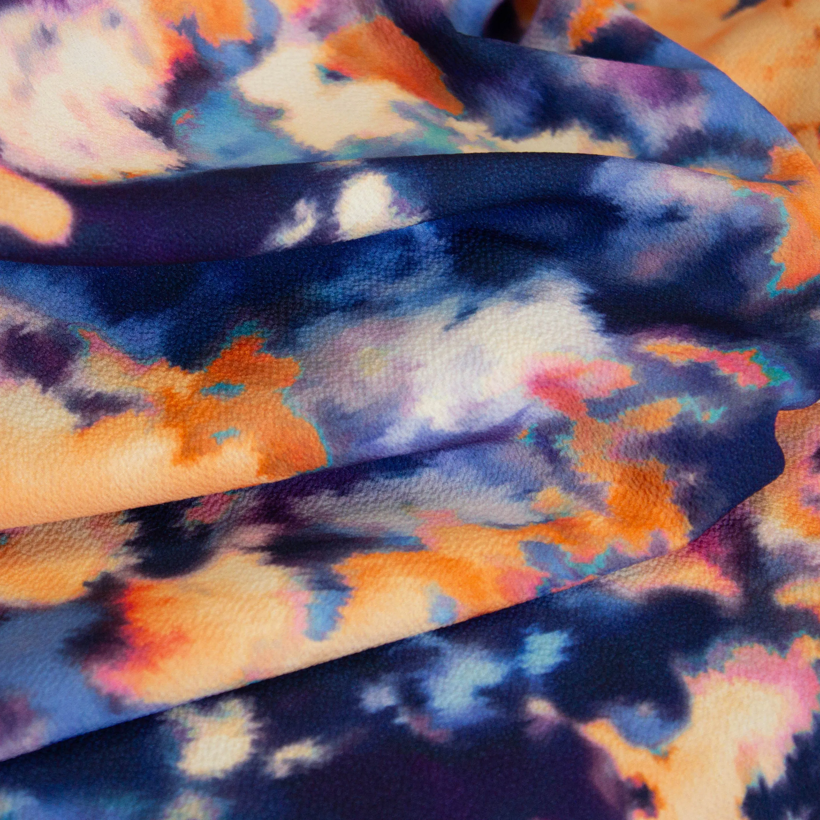Polyester crêpe print - A La Ville