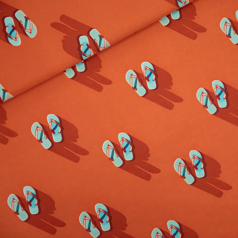 French terry 'Flip Flops' - See you at six