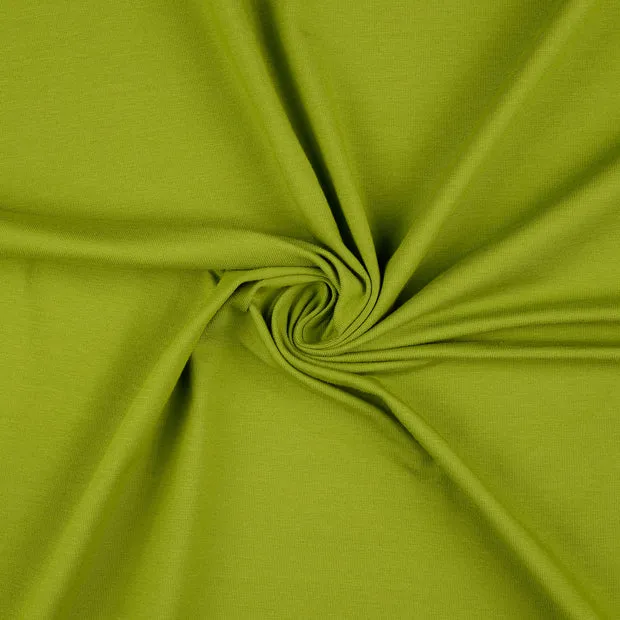 Katoen tricot olijfgroen