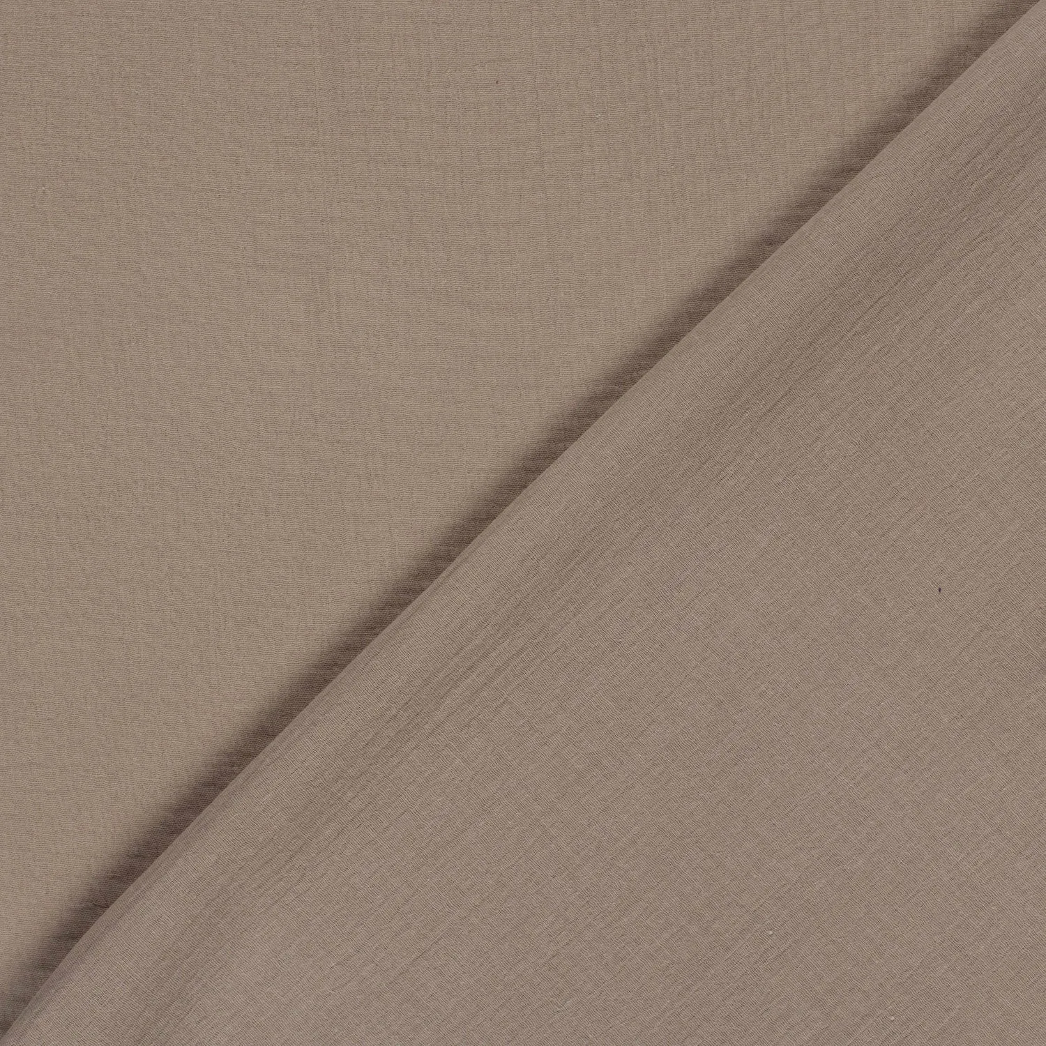Mousseline effen beige - B*Trendy
