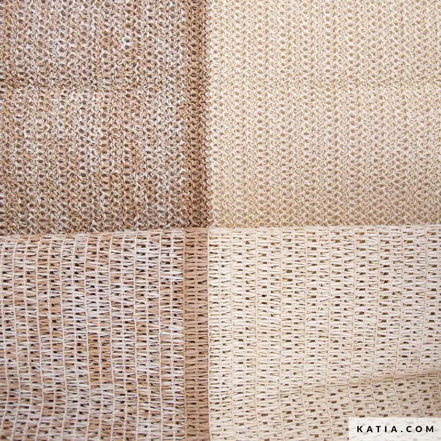 Papier Raffia Brei Stof Tatami - Katia Fabrics