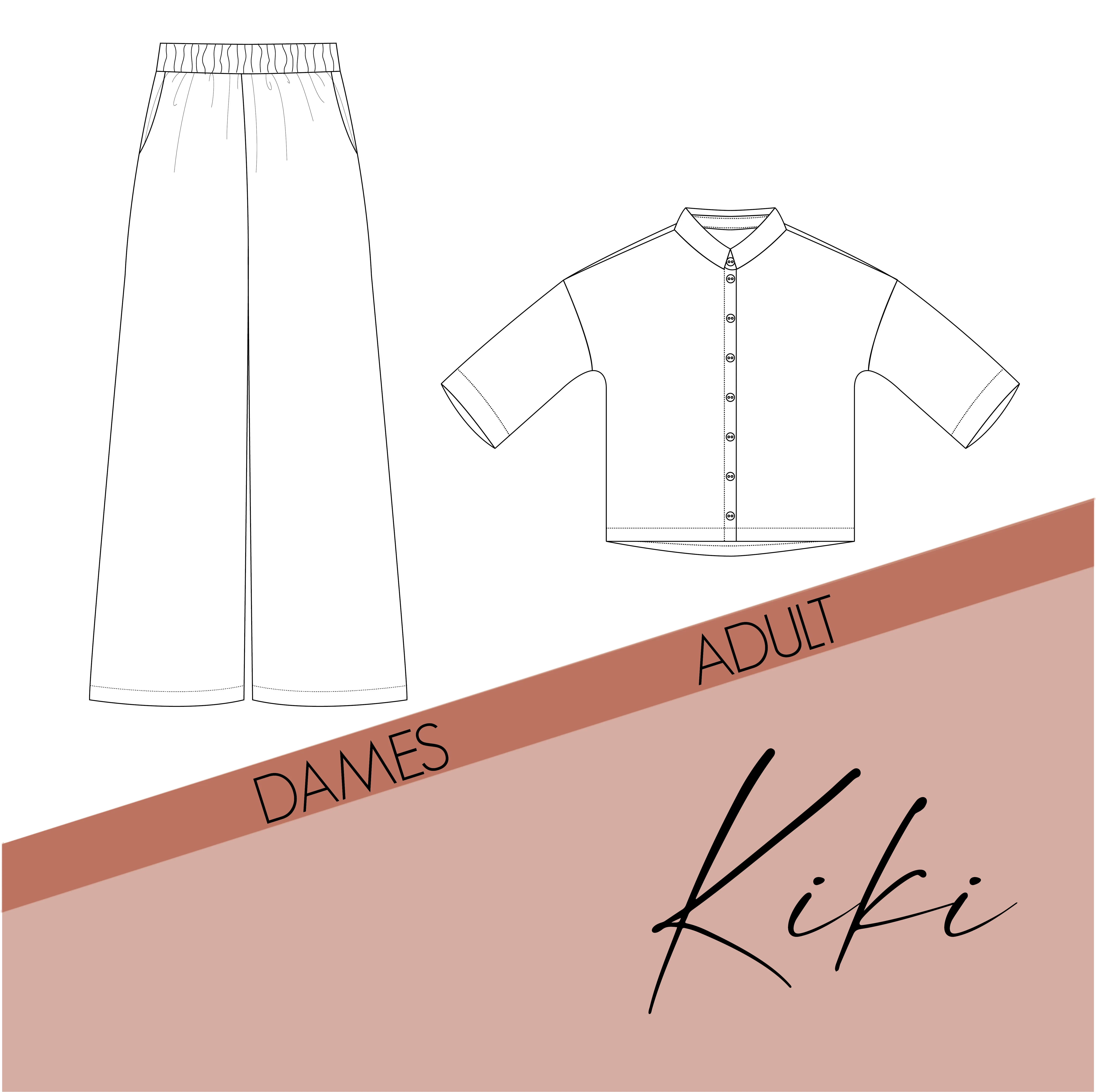Patroon Kiki blouse en broek voor dames - Bel' Etoile