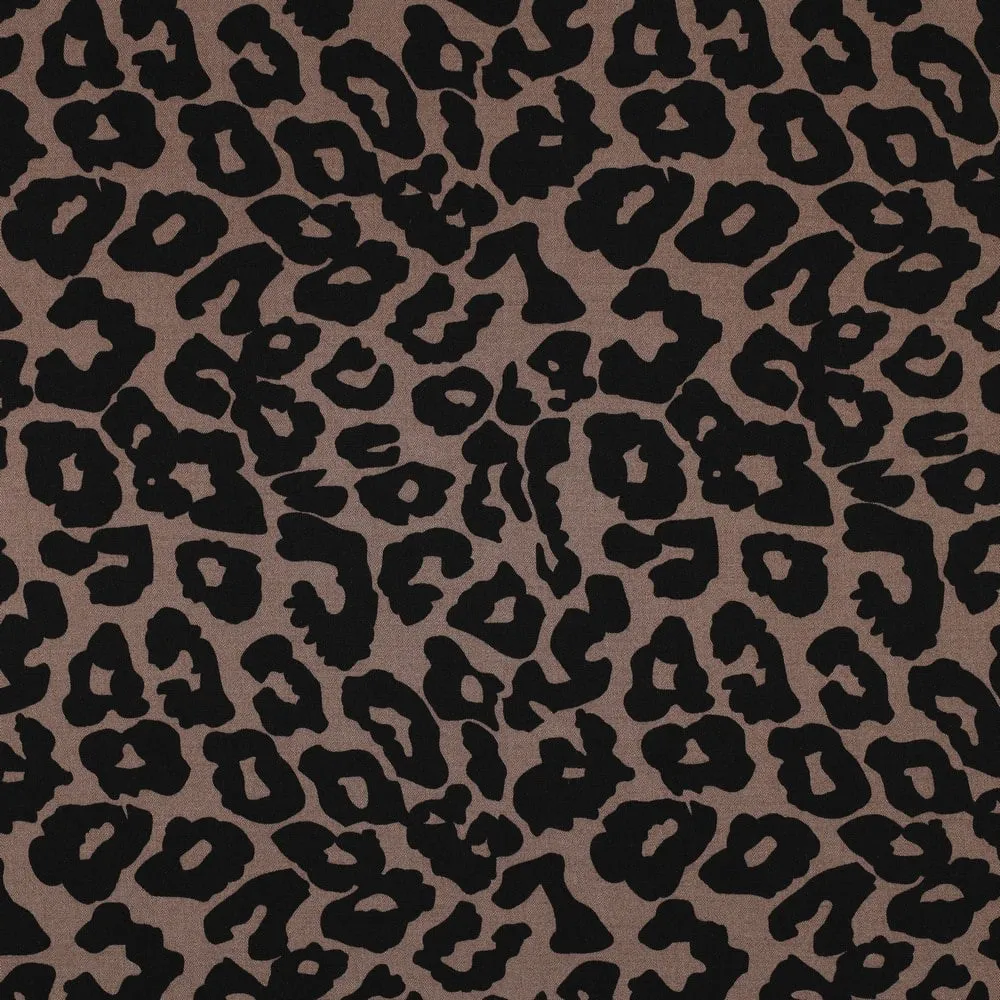 Viscose stretch luipaardprint - Poppy