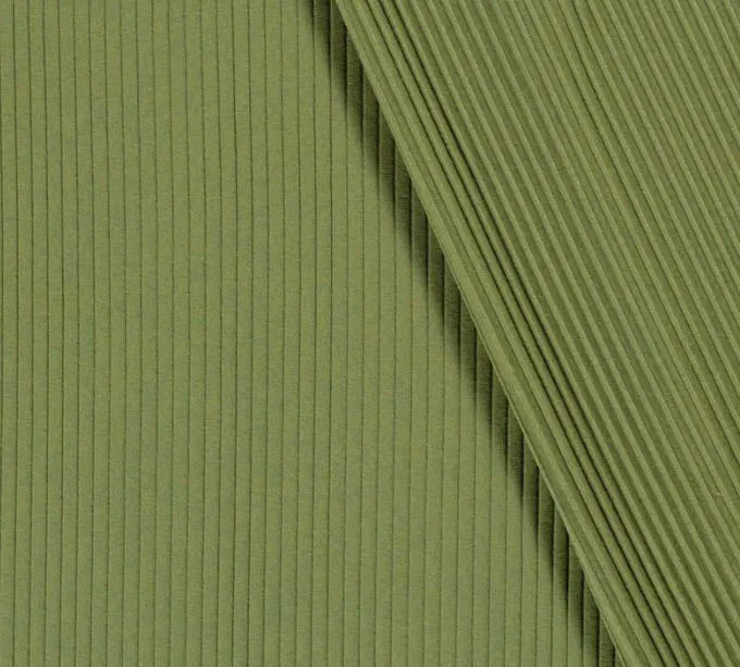 Rib tricot groen - B*Trendy