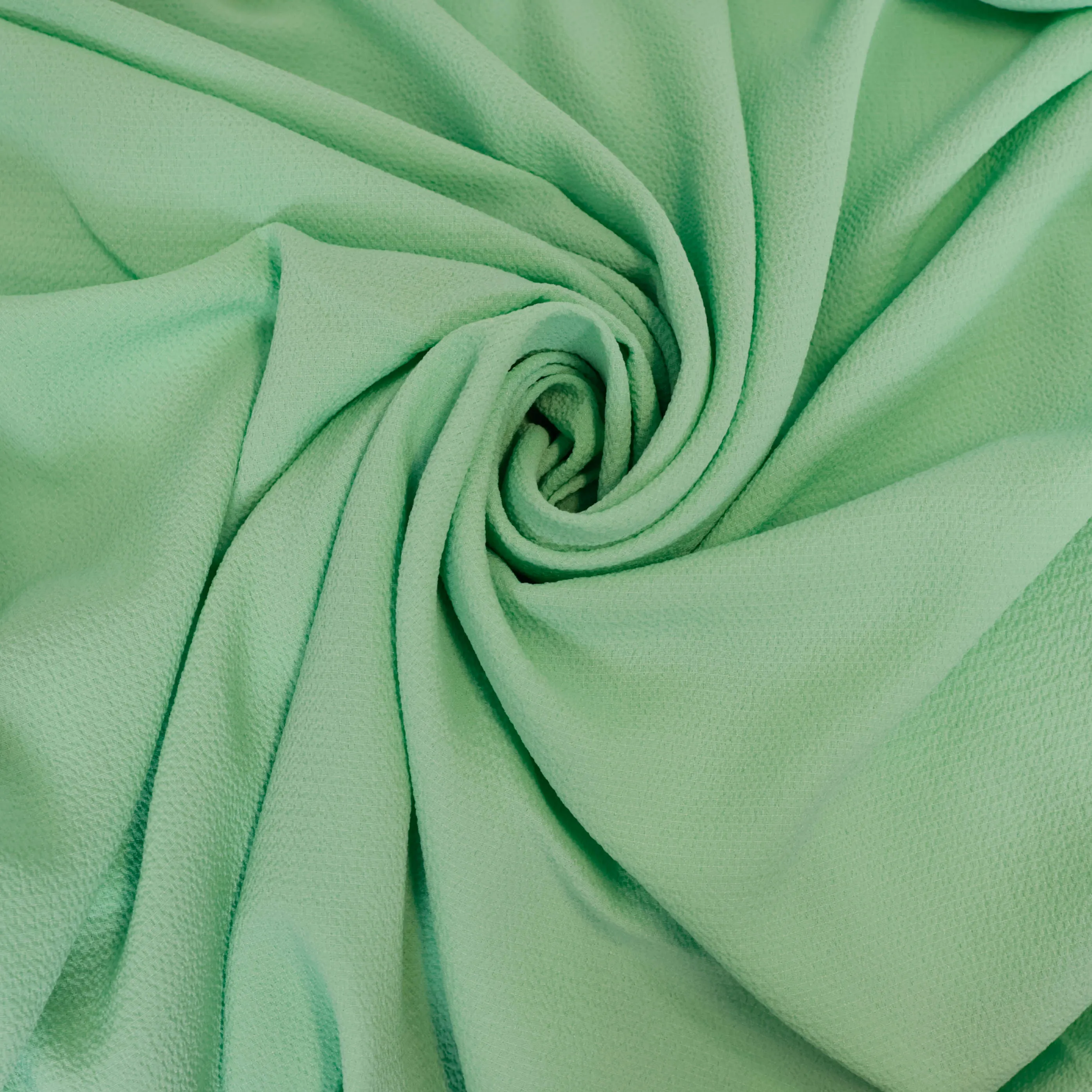 Polyester bubble crêpe munt