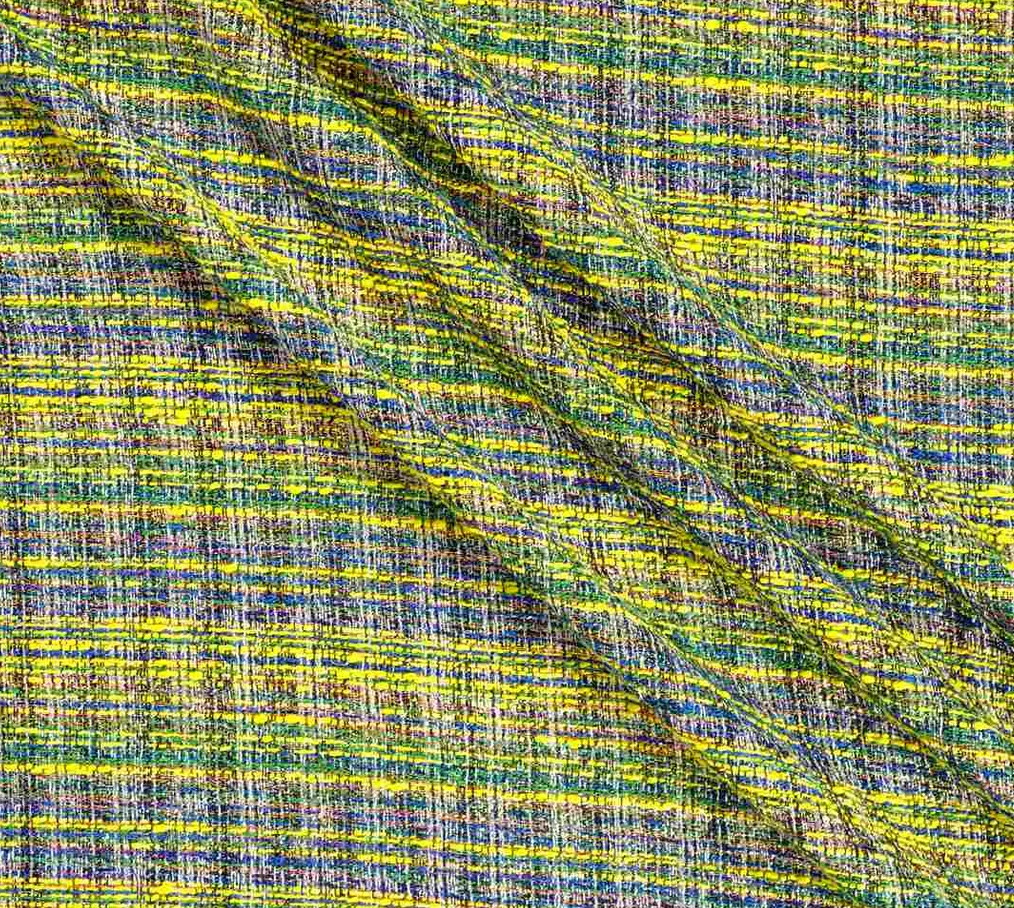 Tweed geel groen multicolor - Lorré