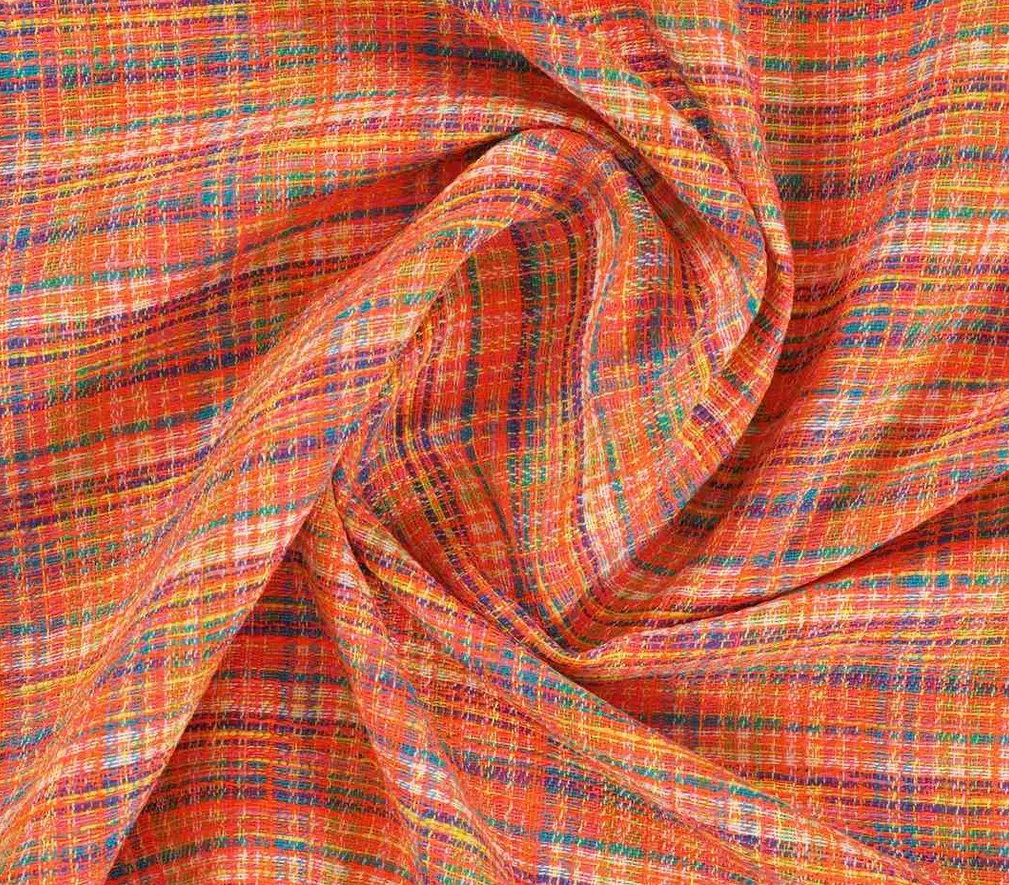 Tweed oranje multicolor - Lorré