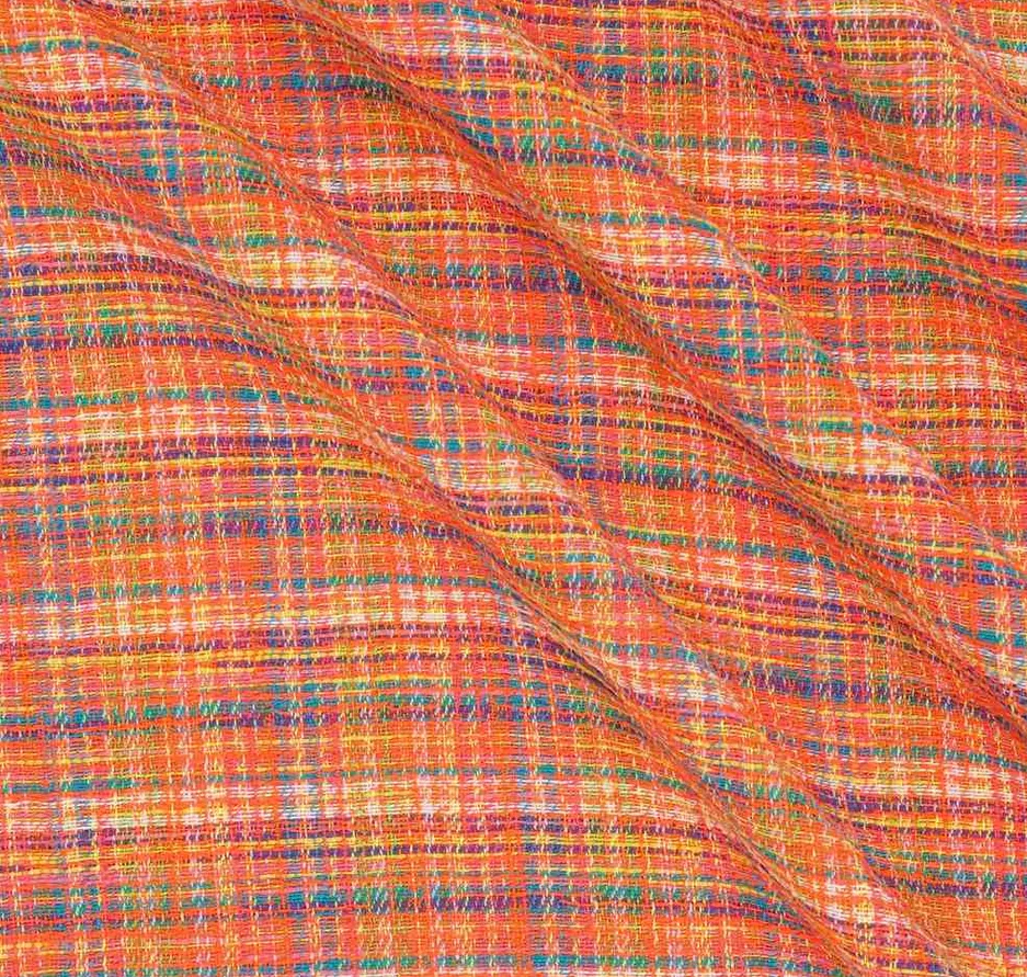 Tweed oranje multicolor - Lorré