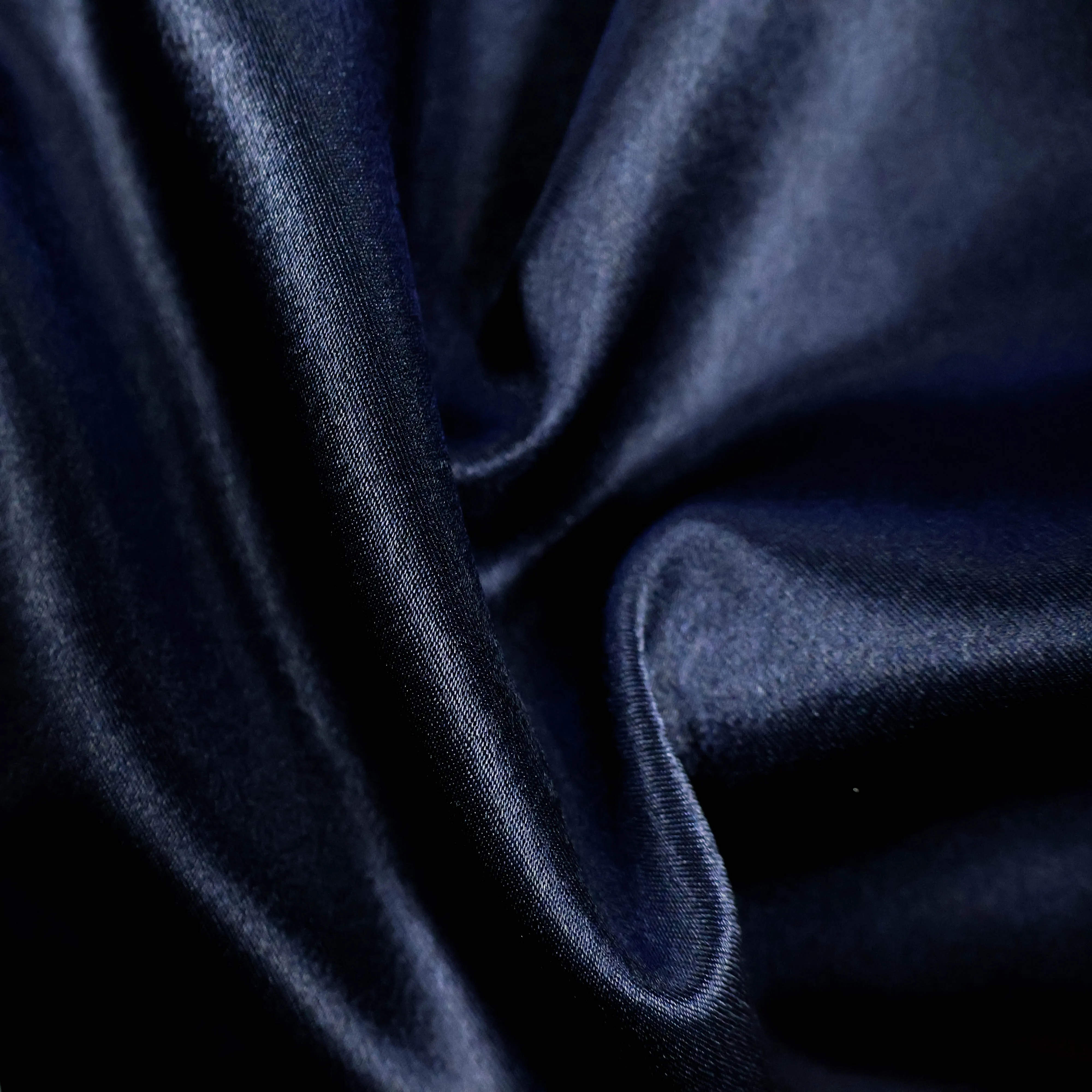 Satijn donkerblauw