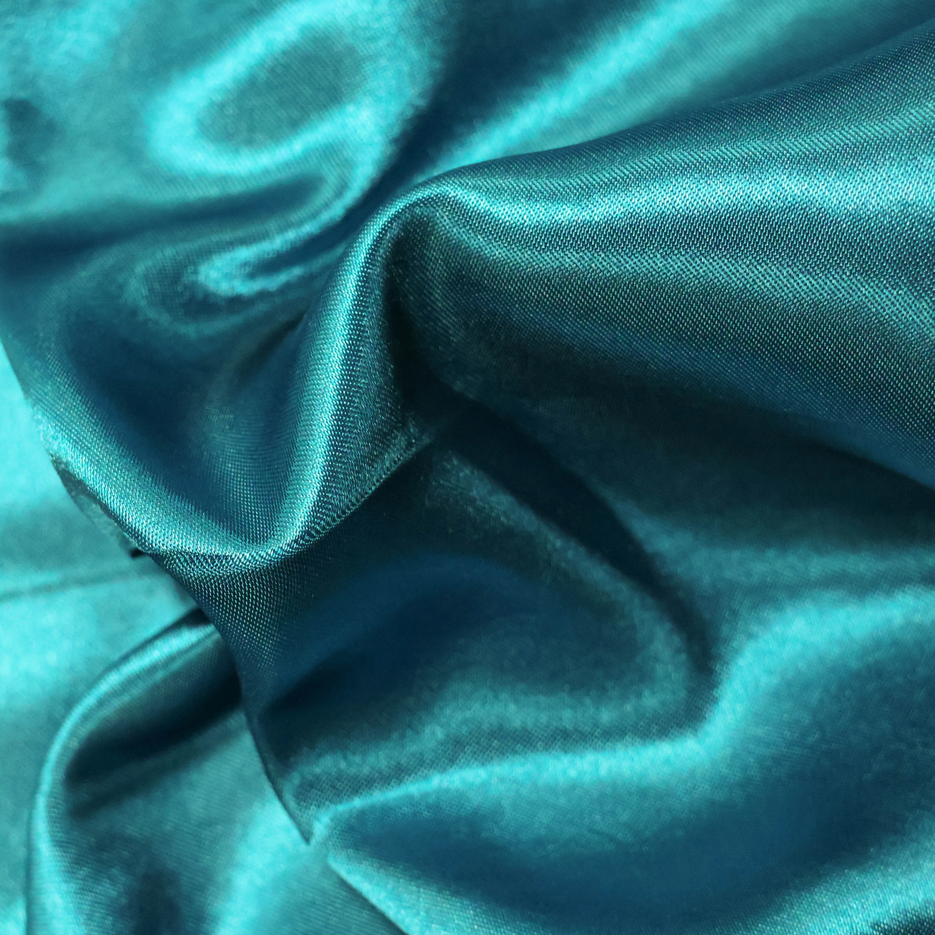 Satijn aqua blauw