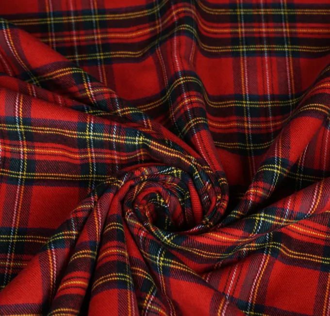 Flanel tartan rood - Qjutie & the Qjutest