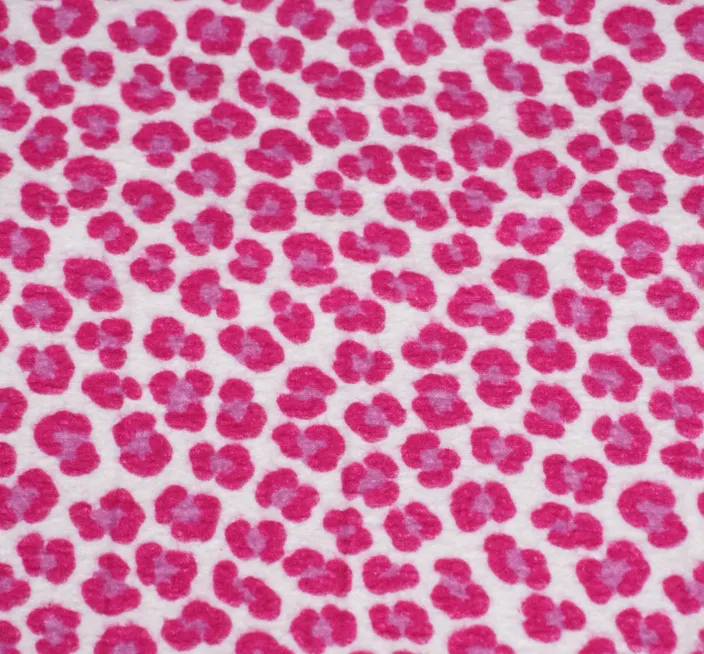 Flanel wit met roze panterprint - Qjutie & the Qjutest
