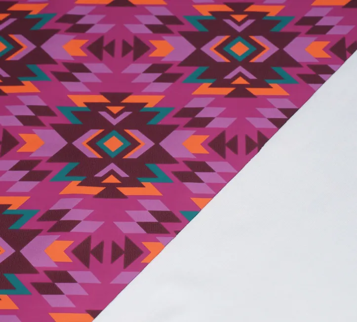 Regenjasstof met roze incaprint - Qjutie & the Qjutest