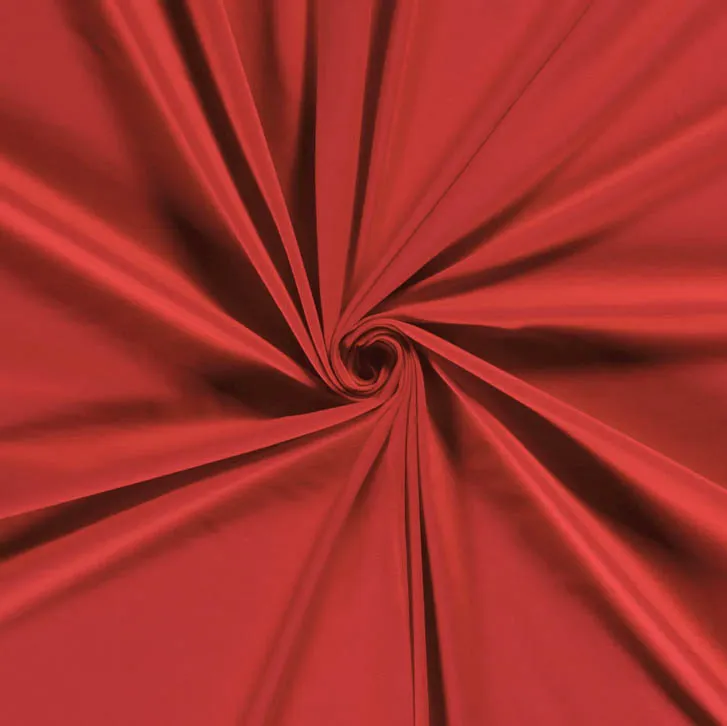 Katoen tricot rood